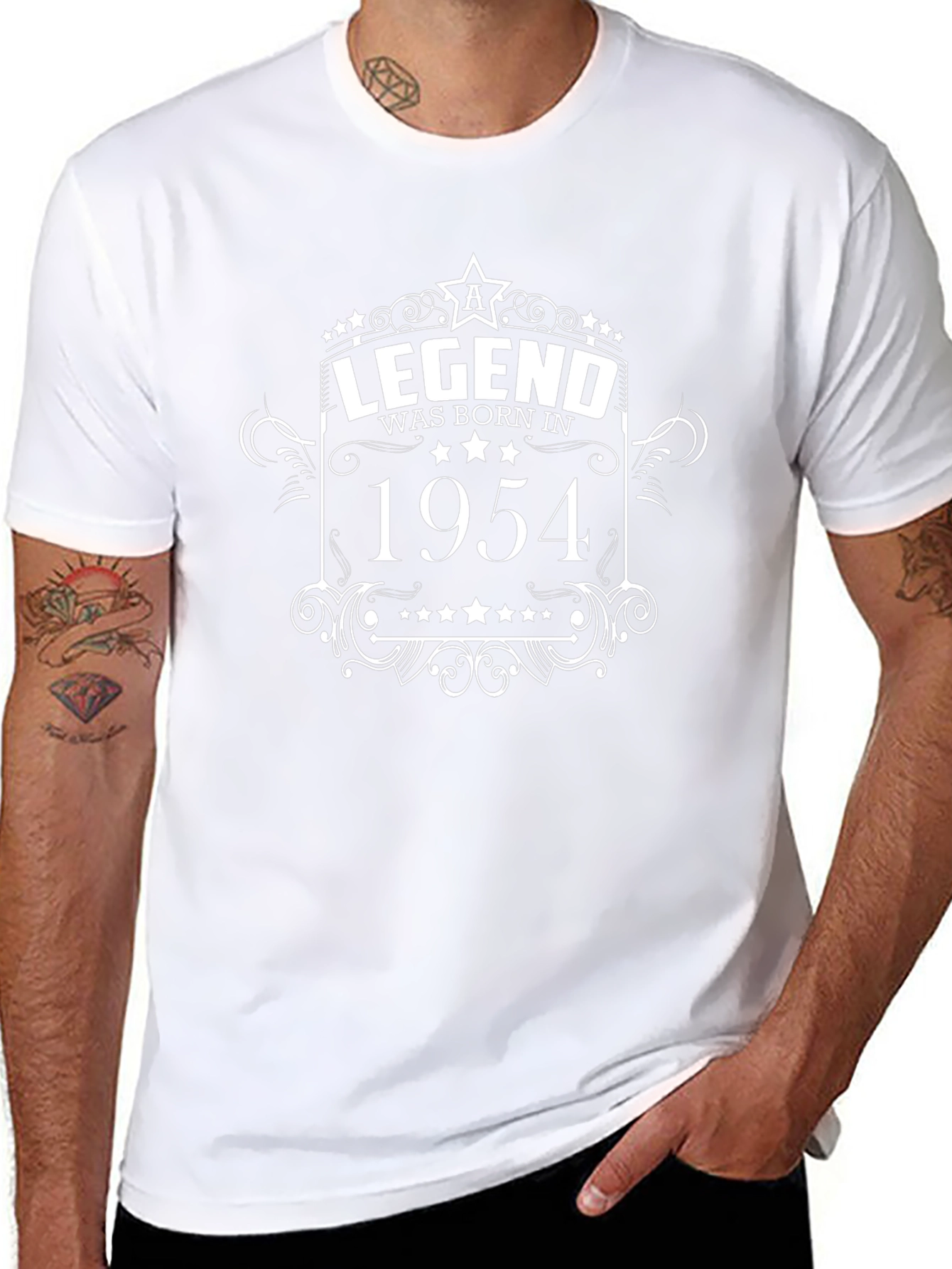Legend Born in 1954 Black T-Shirt