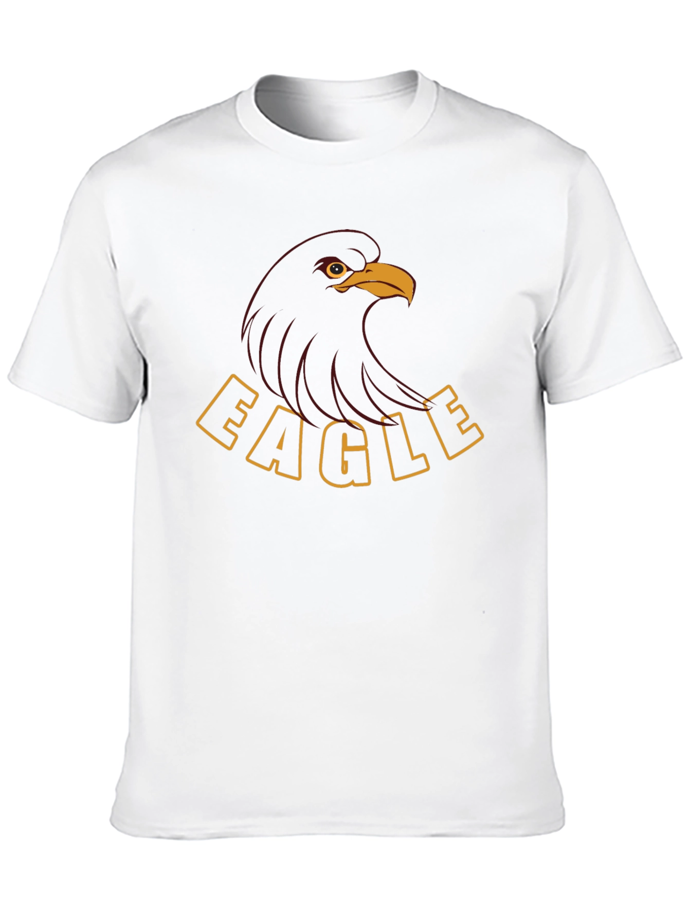 Bold Eagle Graphic Tee - Black Cotton Blend