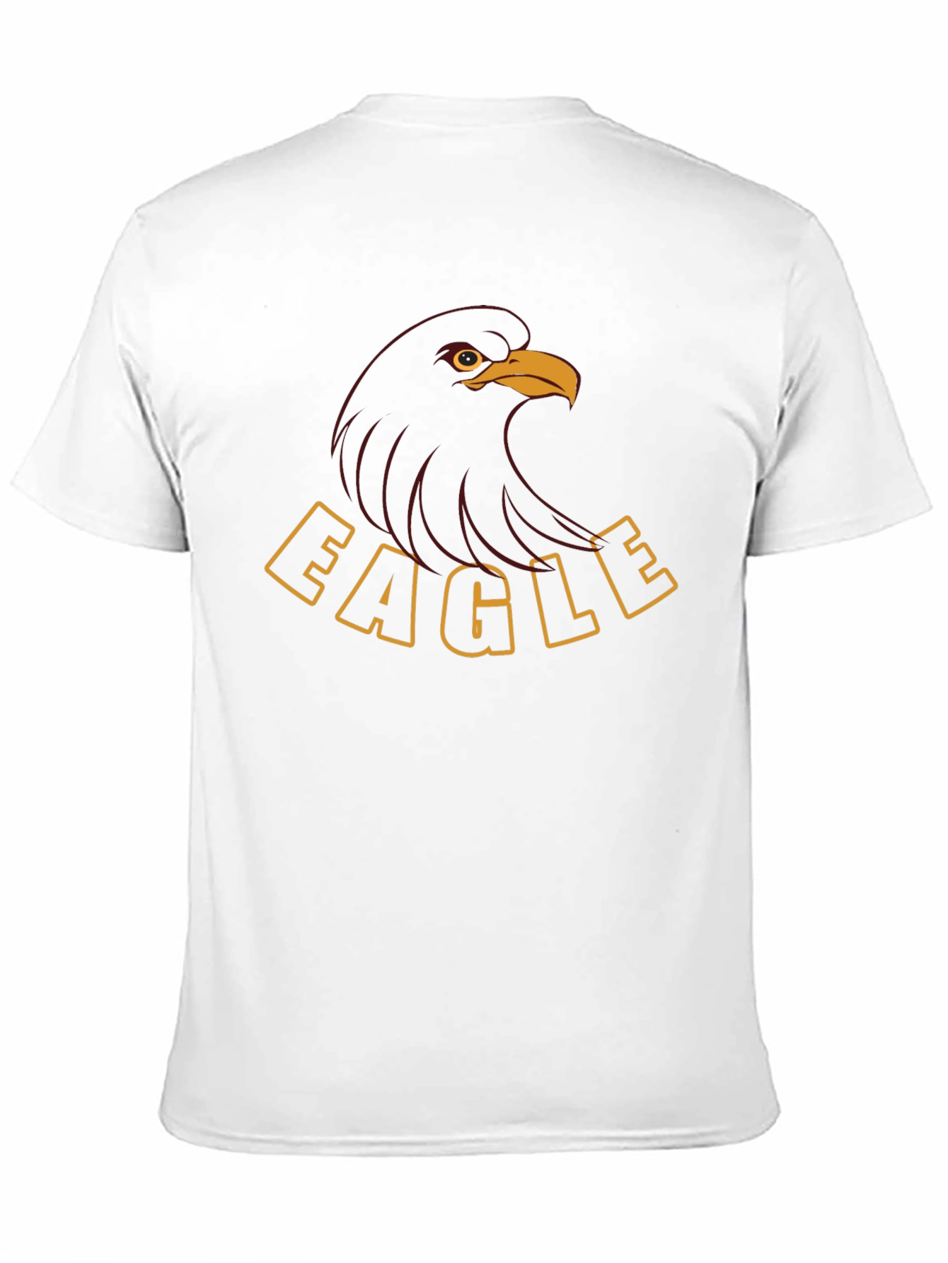 Bold Eagle Graphic Tee - Black Cotton Blend