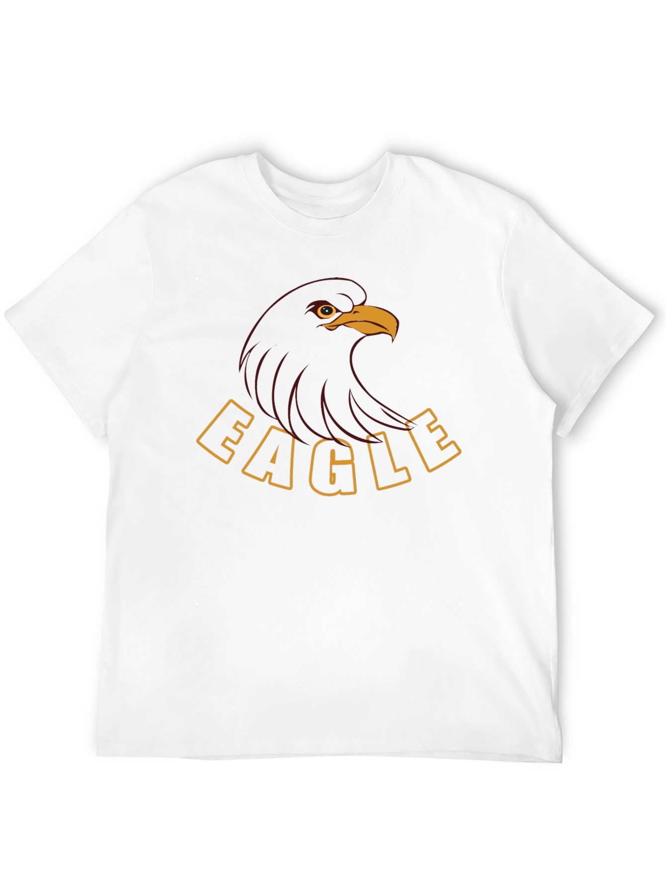 Bold Eagle Graphic Tee - Black Cotton Blend