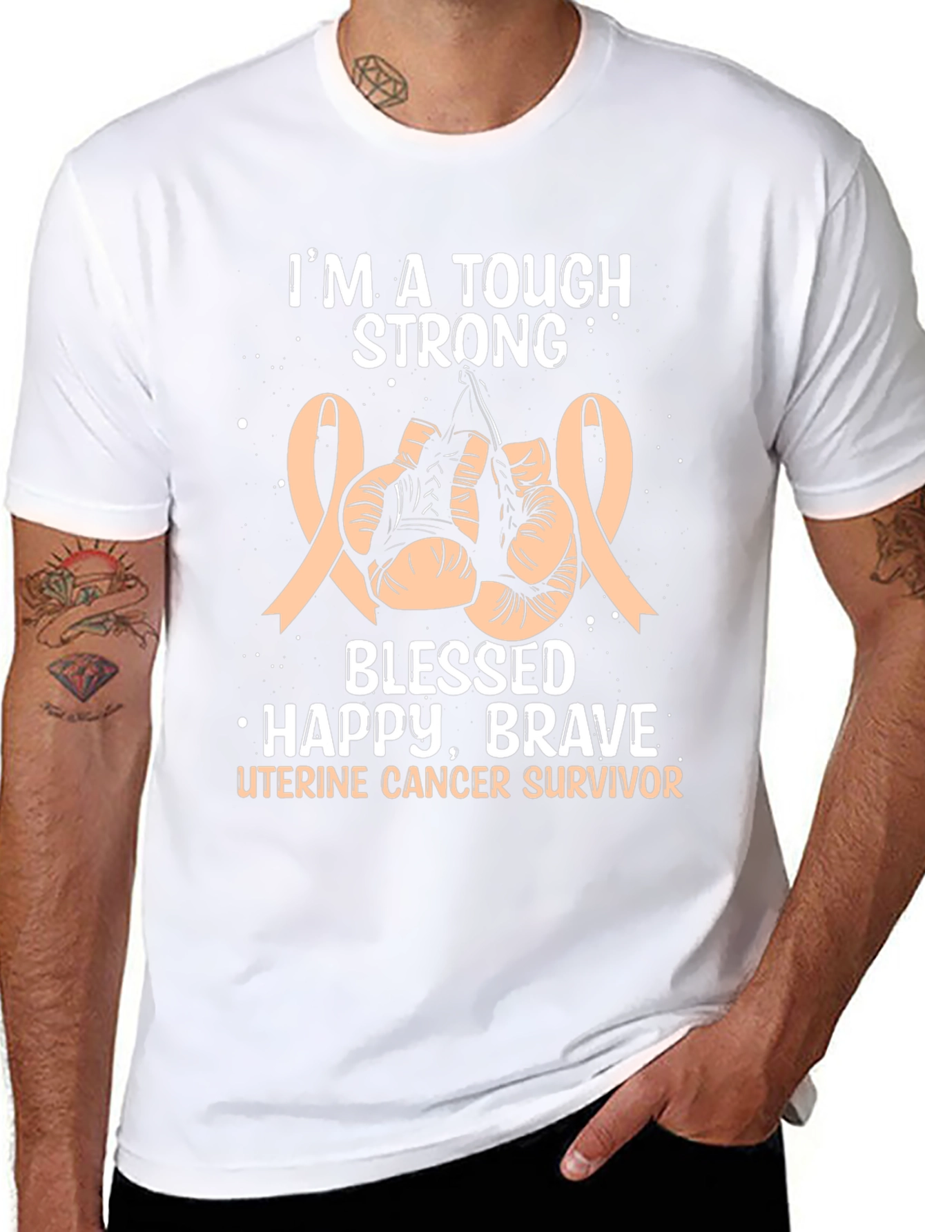 Uterine Cancer Survivor Boxing T-Shirt