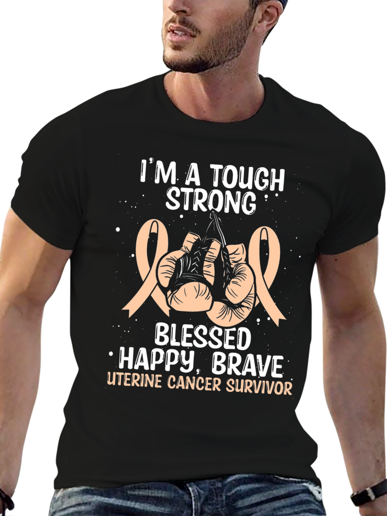Uterine Cancer Survivor Boxing T-Shirt