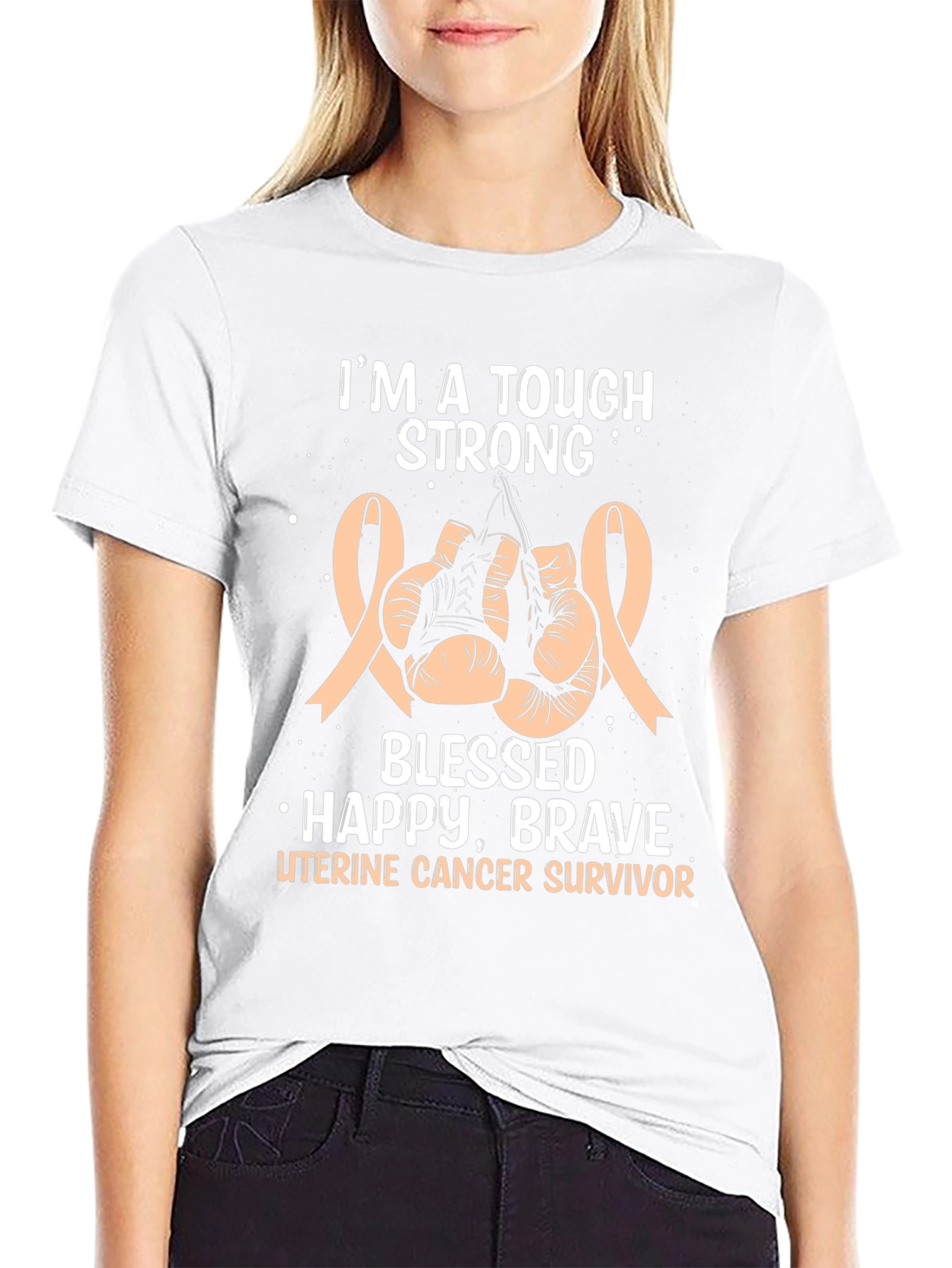 Uterine Cancer Survivor Boxing T-Shirt