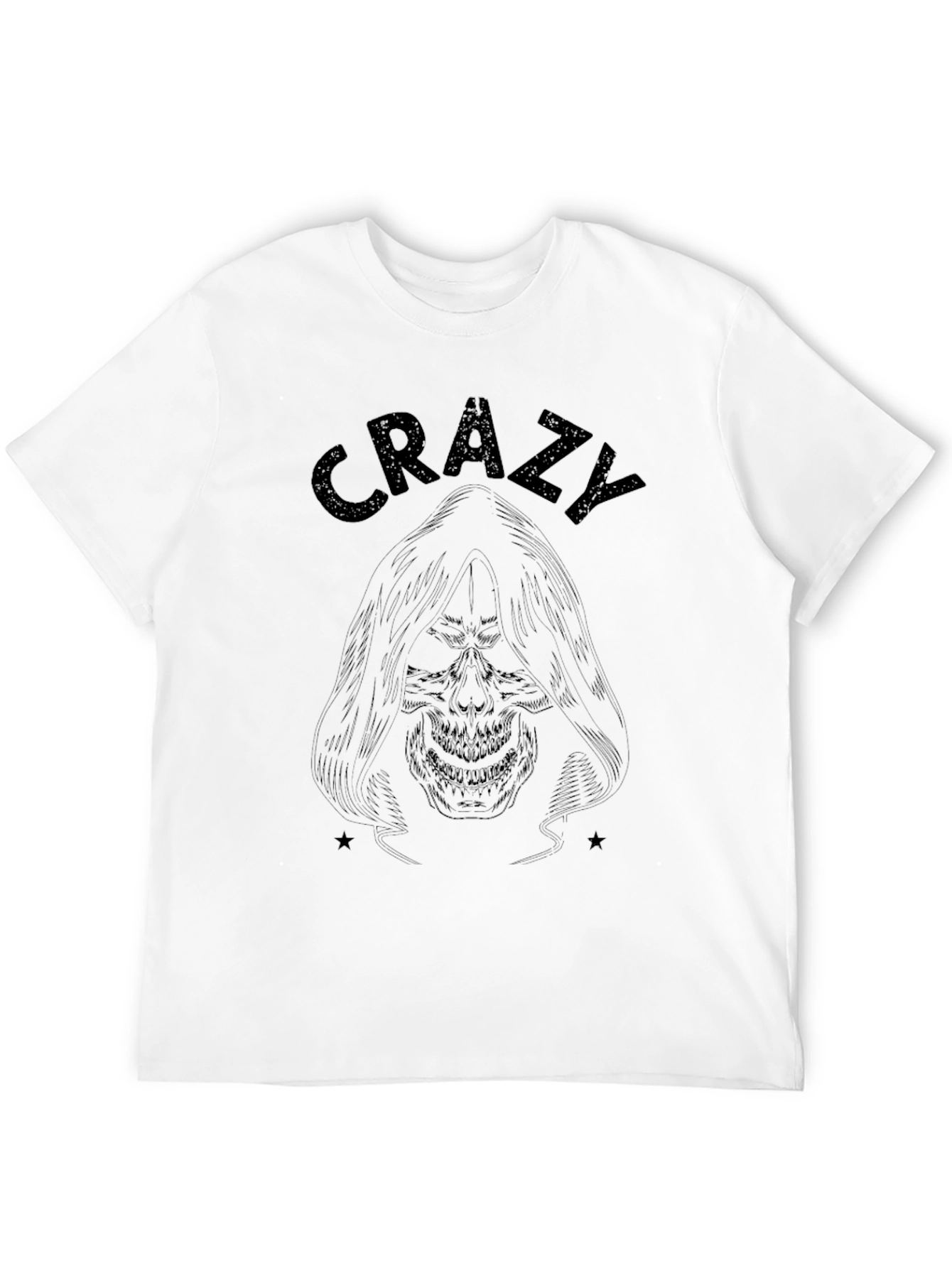 Crazy Monster Graphic Black T-Shirt