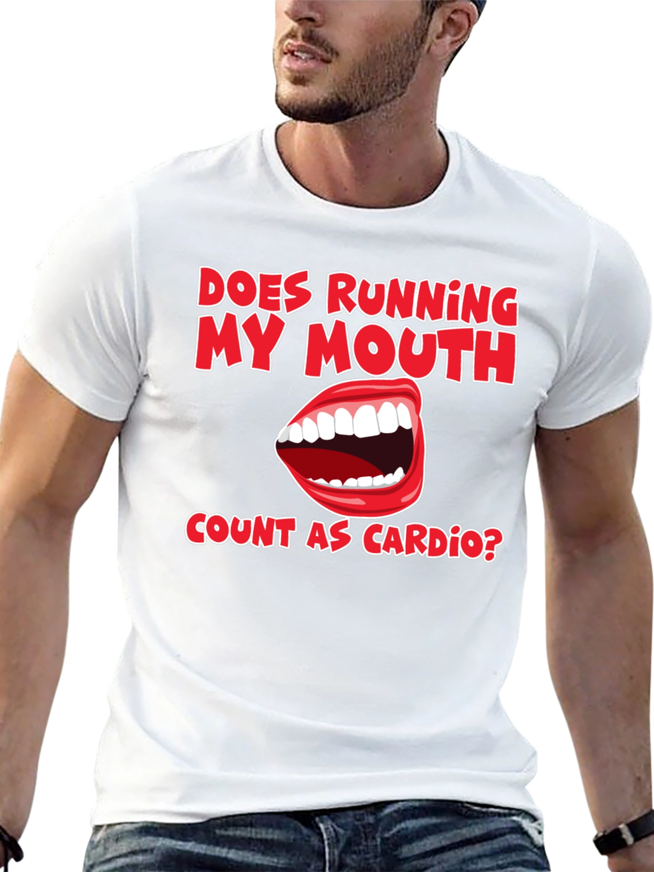 Funny Running My Mouth Cardio T-Shirt