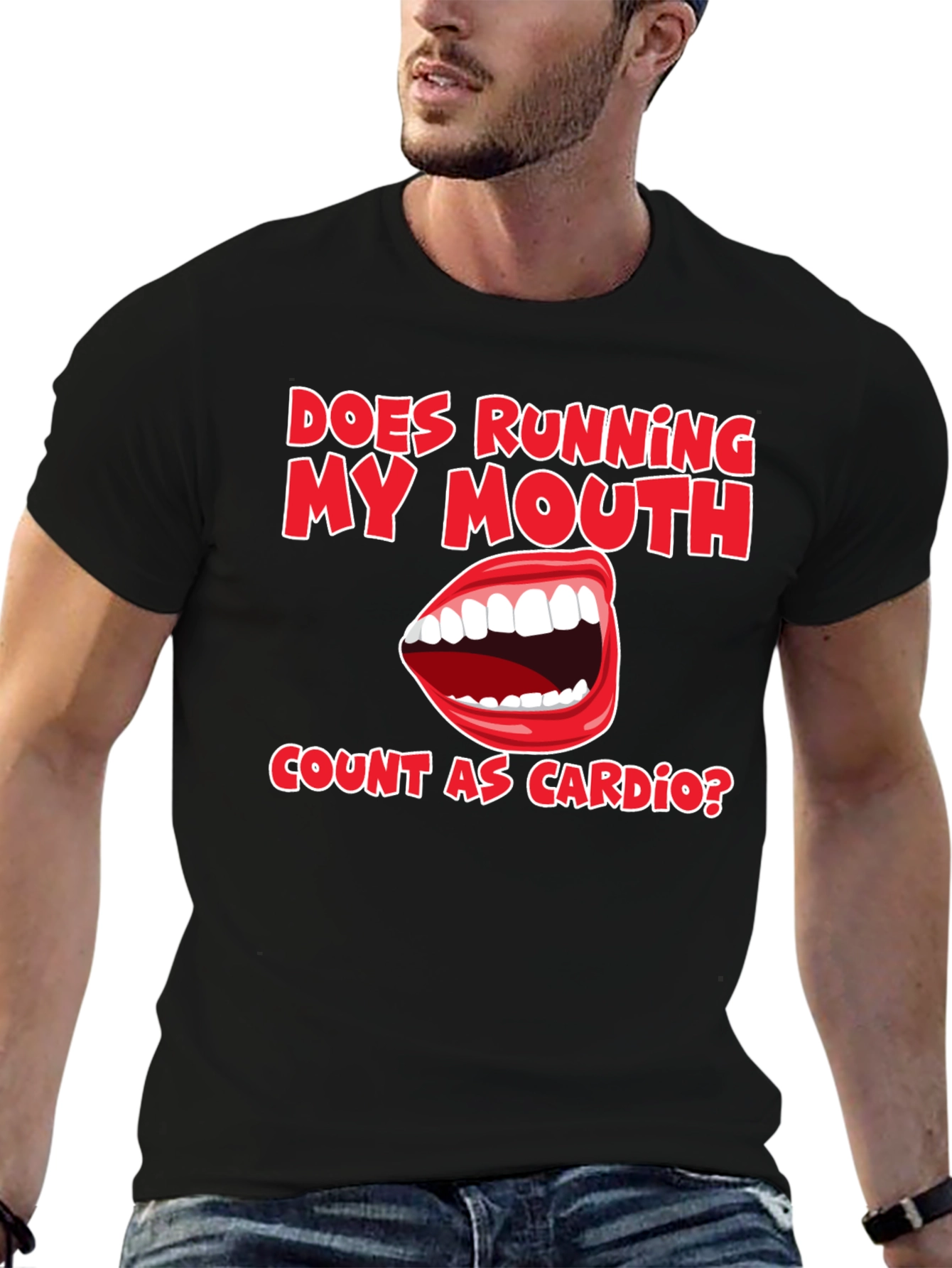 Funny Running My Mouth Cardio T-Shirt