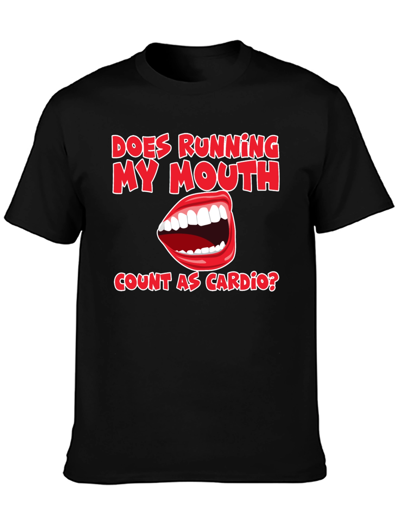 Funny Running My Mouth Cardio T-Shirt