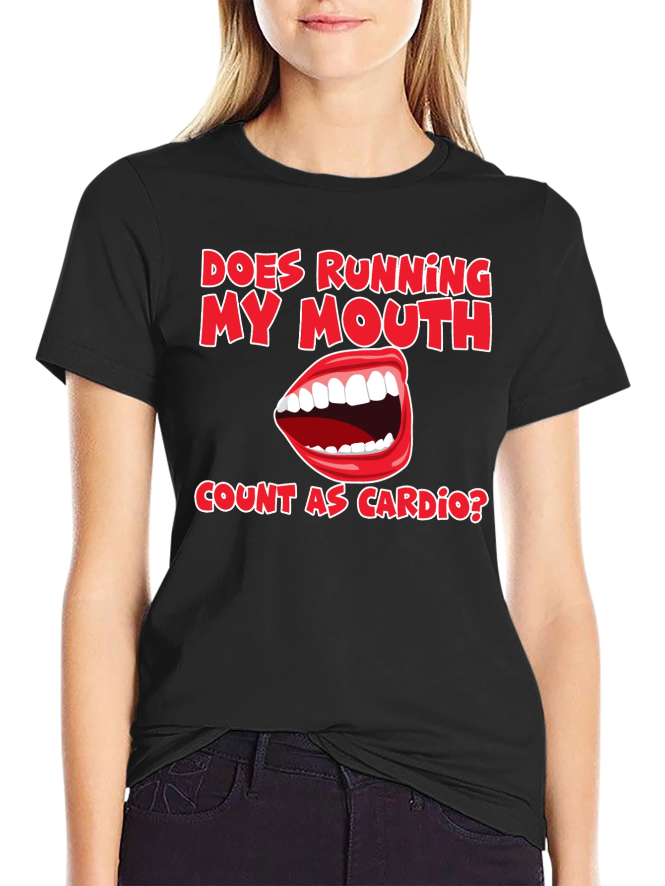 Funny Running My Mouth Cardio T-Shirt