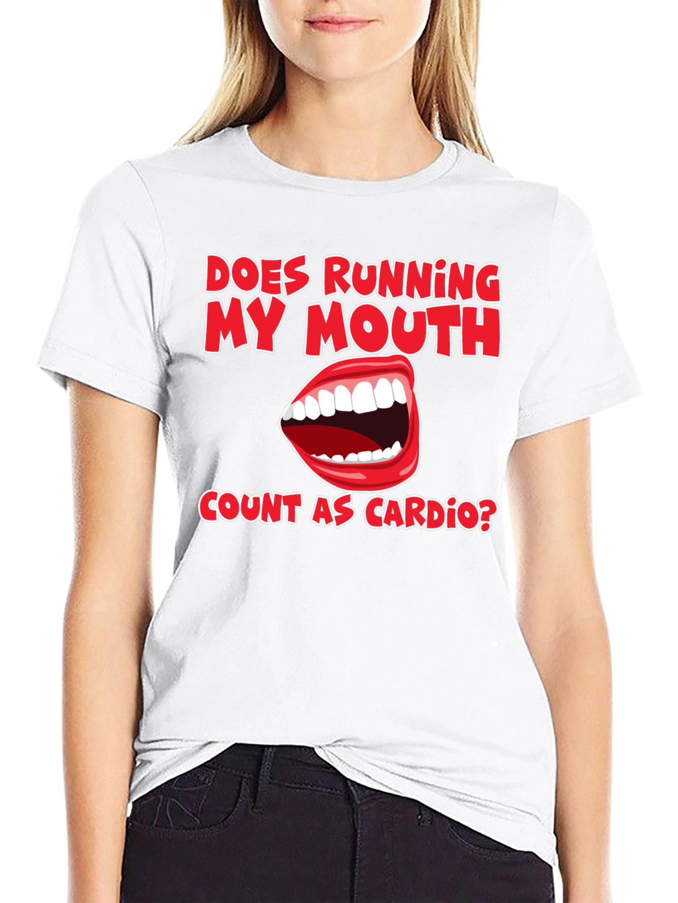 Funny Running My Mouth Cardio T-Shirt
