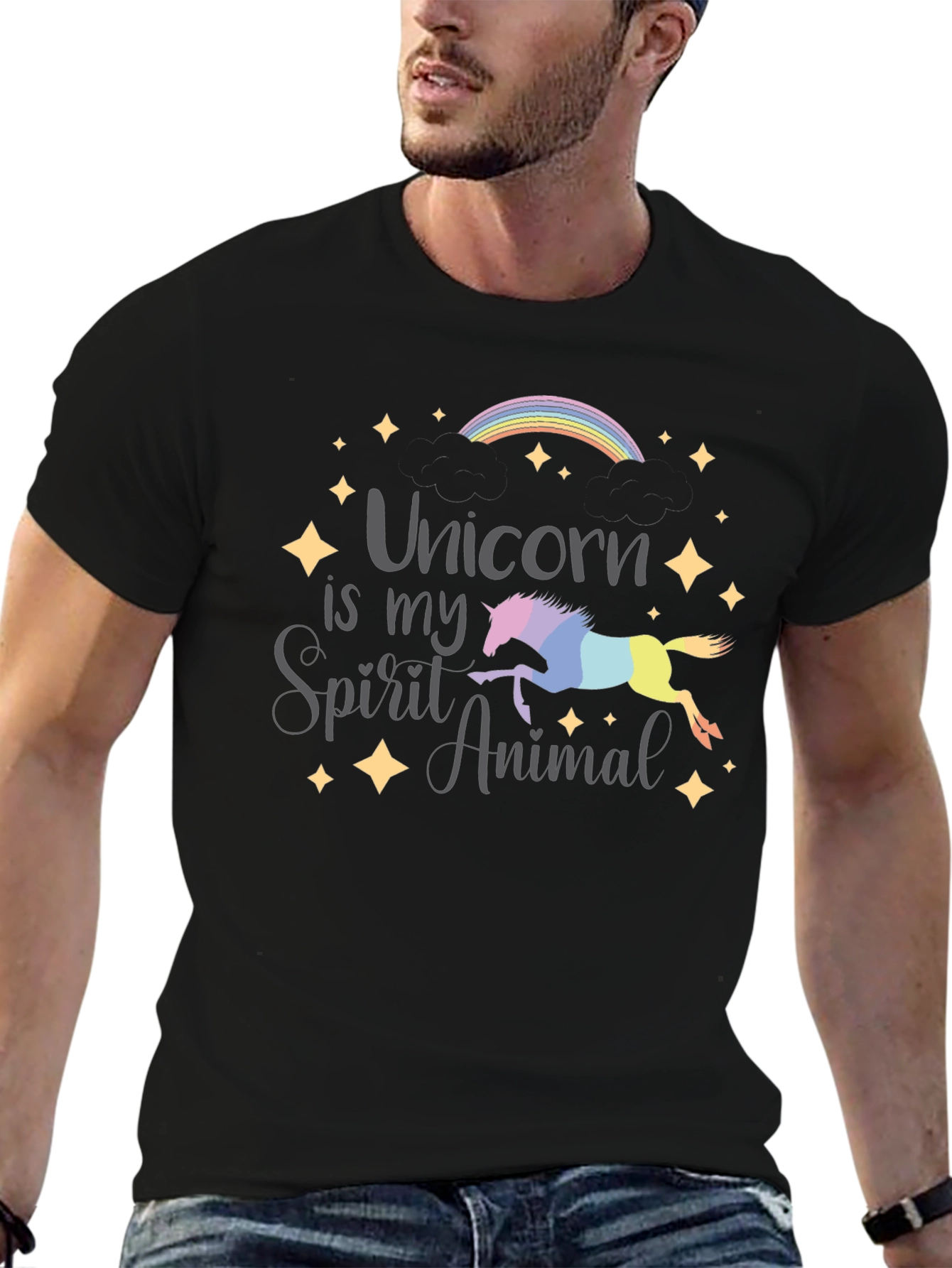 Unicorn Spirit Animal Graphic Tee