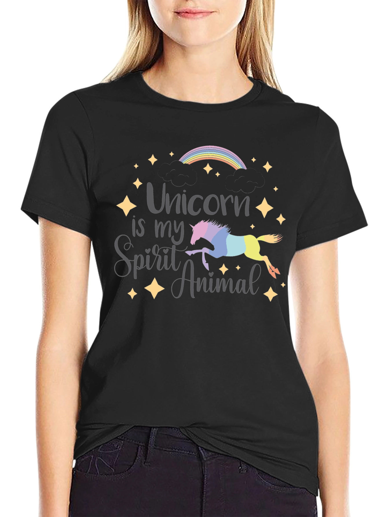 Unicorn Spirit Animal Graphic Tee