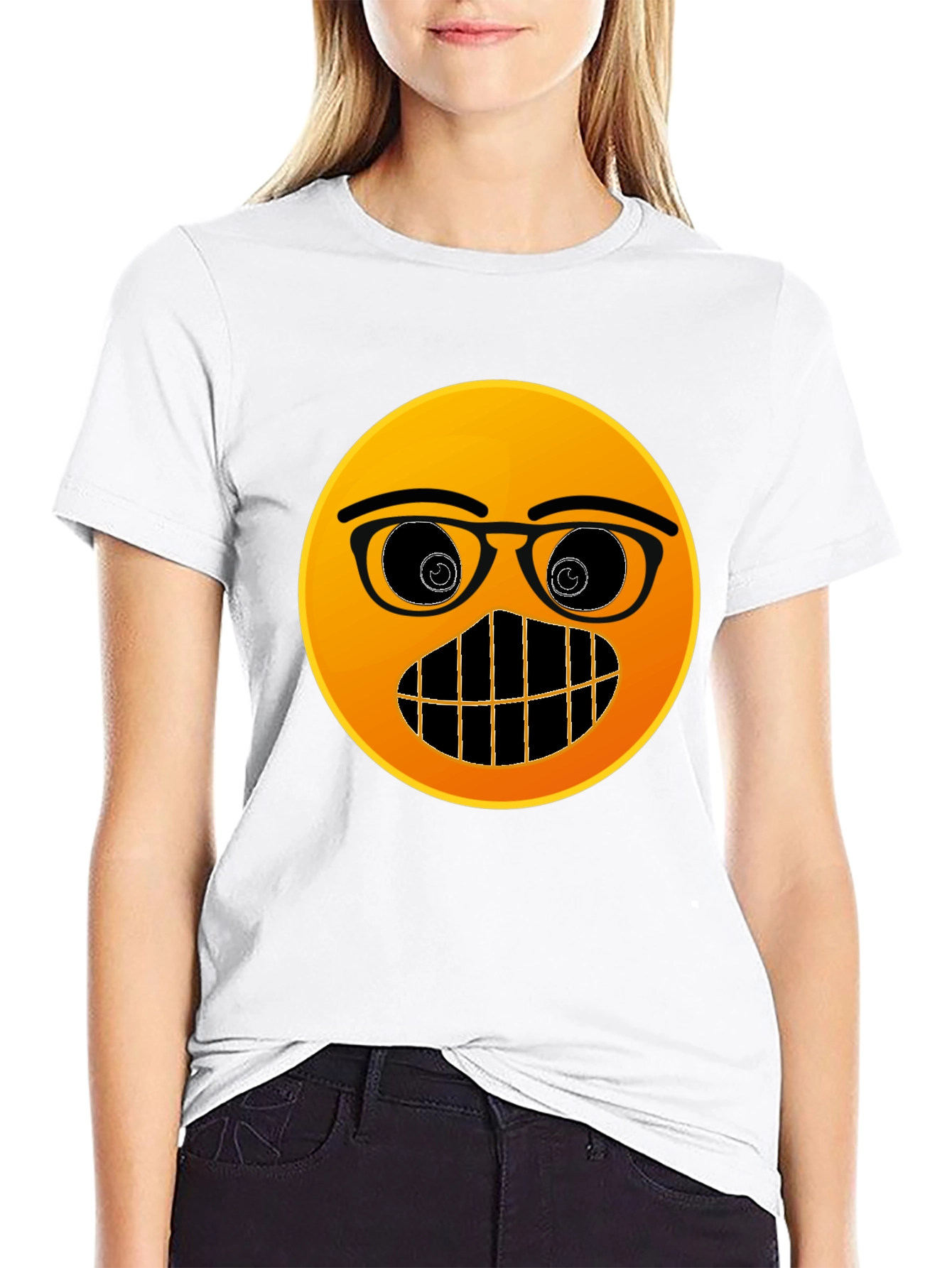 Emoji Nerd T-Shirt - Black
