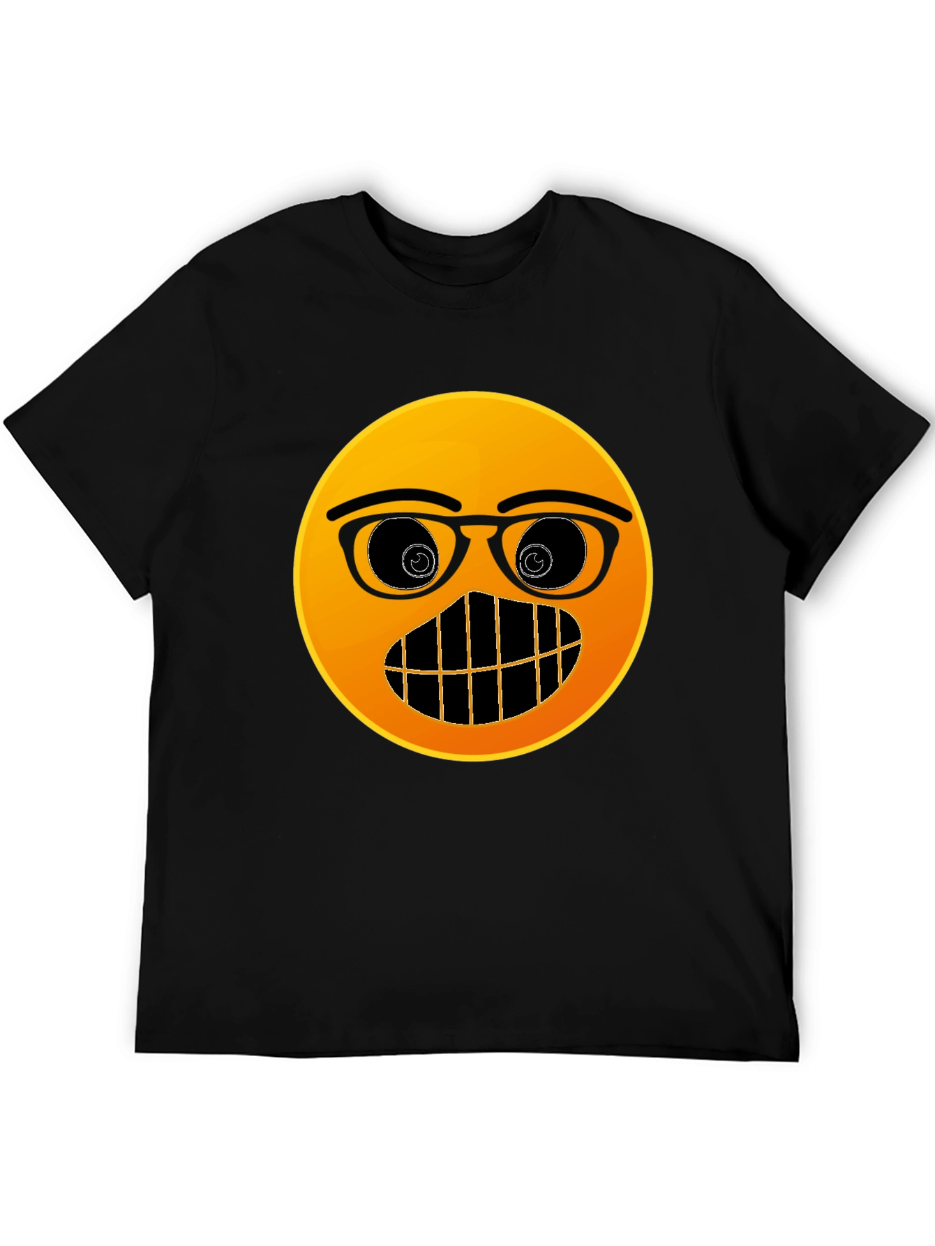 Emoji Nerd T-Shirt - Black