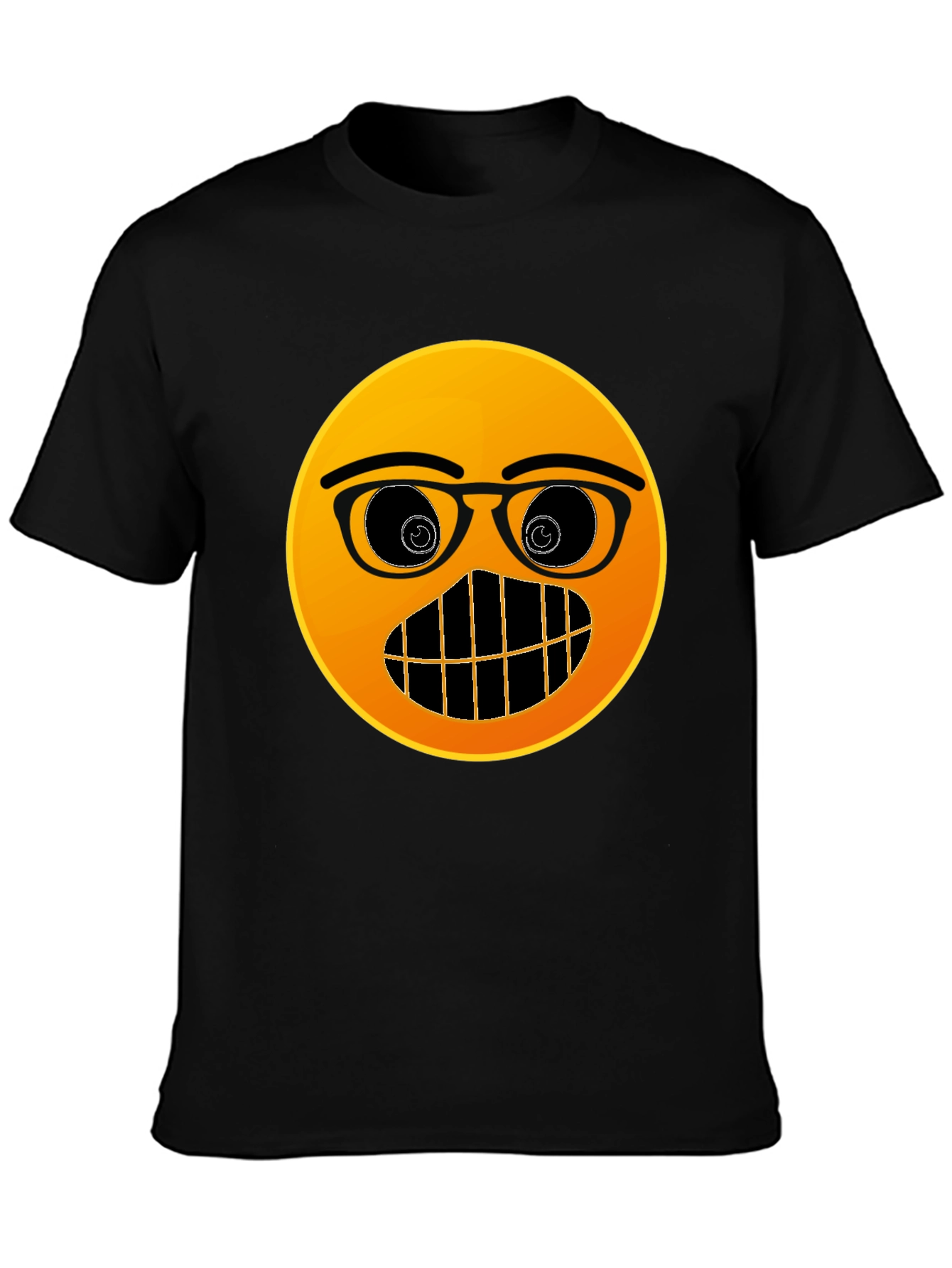 Emoji Nerd T-Shirt - Black