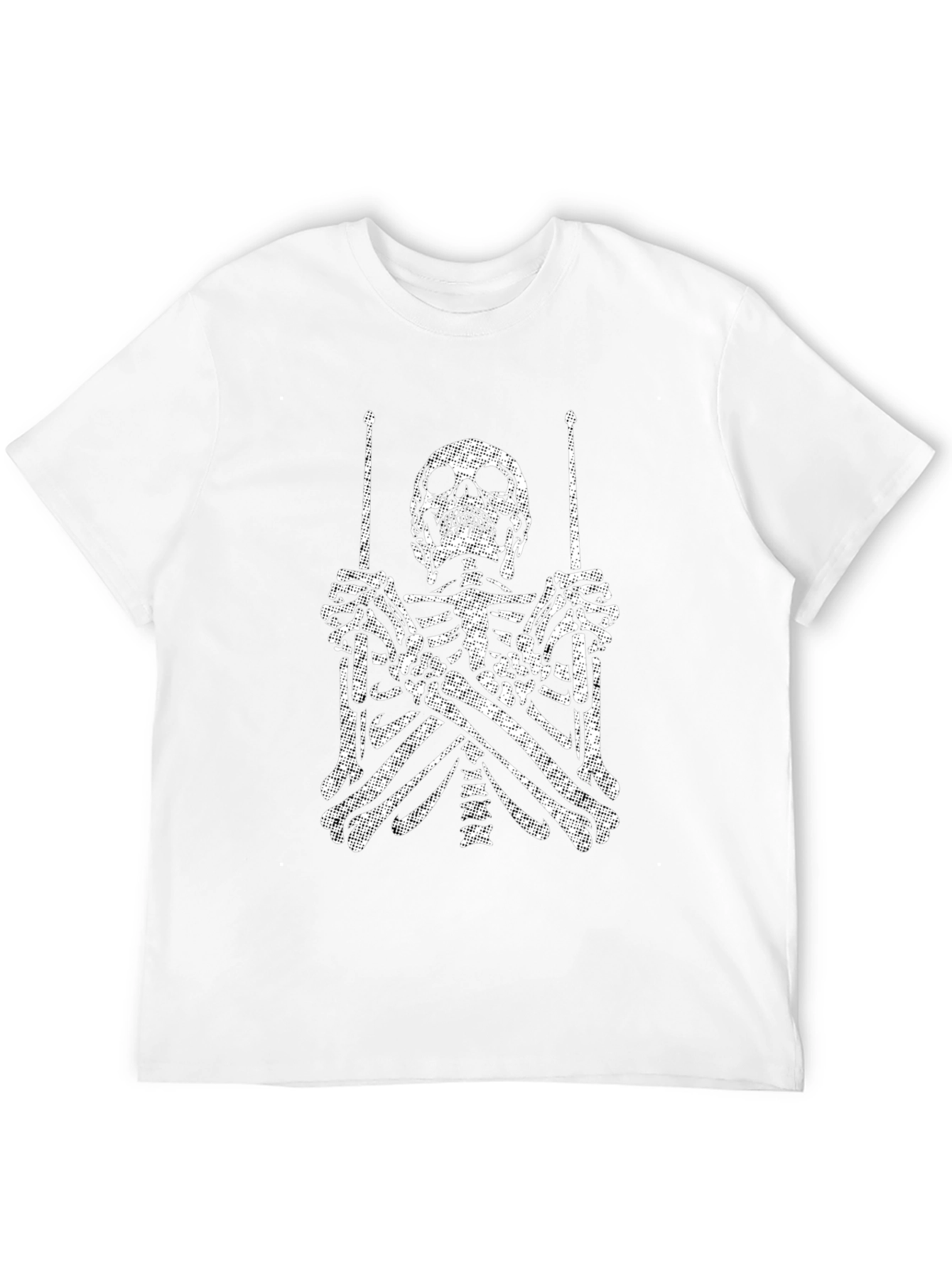 Skeleton Drummer Graphic Tee - Rock On!