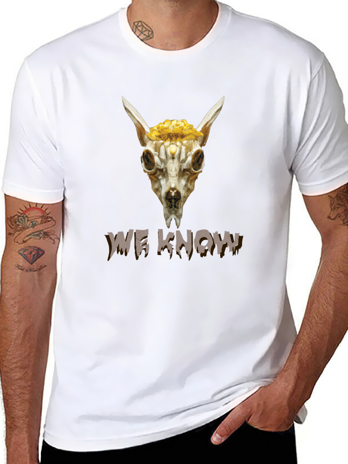 Creepy Skull Tee - We Know T-Shirt