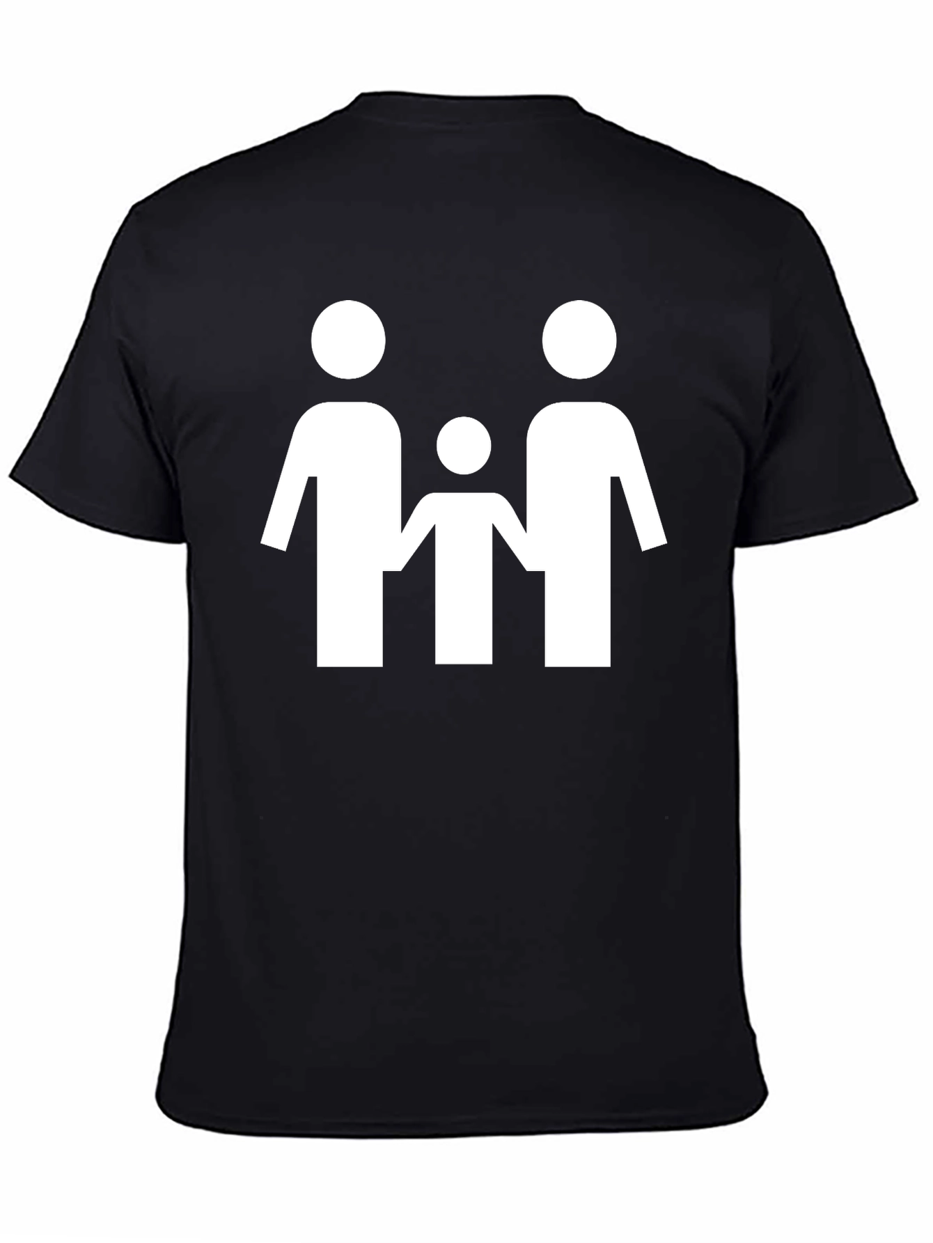Family Graphic T-Shirt - Black