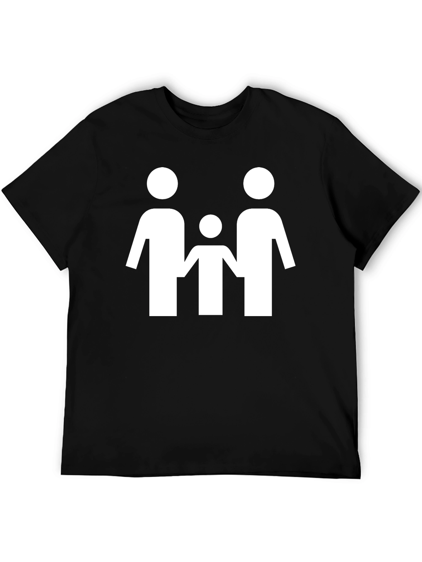 Family Graphic T-Shirt - Black