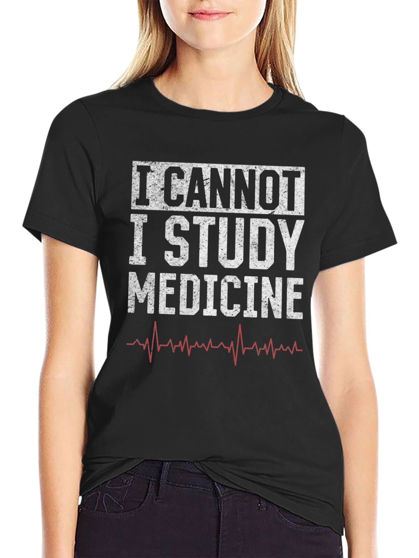 Study Medicine Graphic Tee - Black