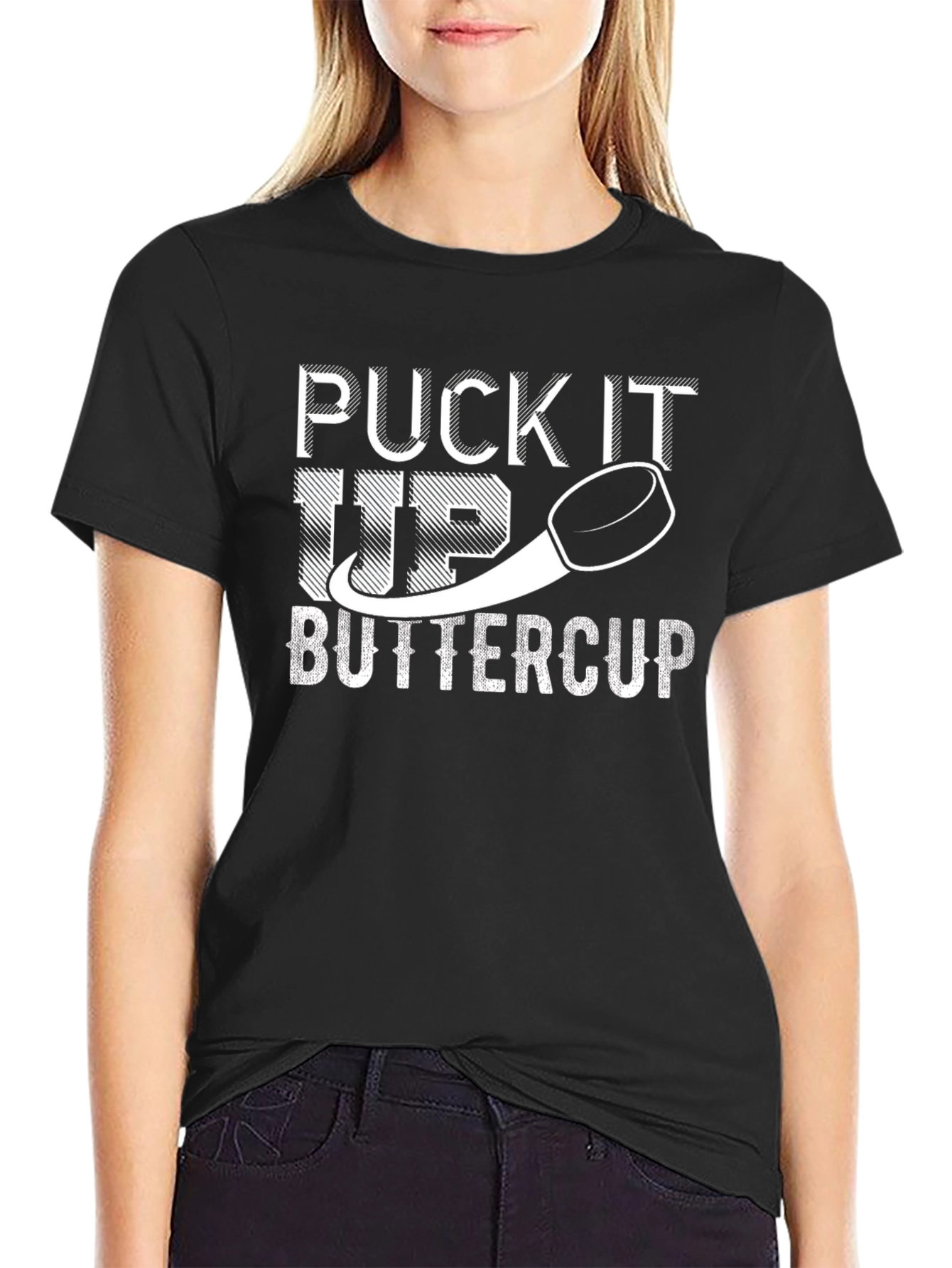 Puck It Up Buttercup Hockey T-Shirt