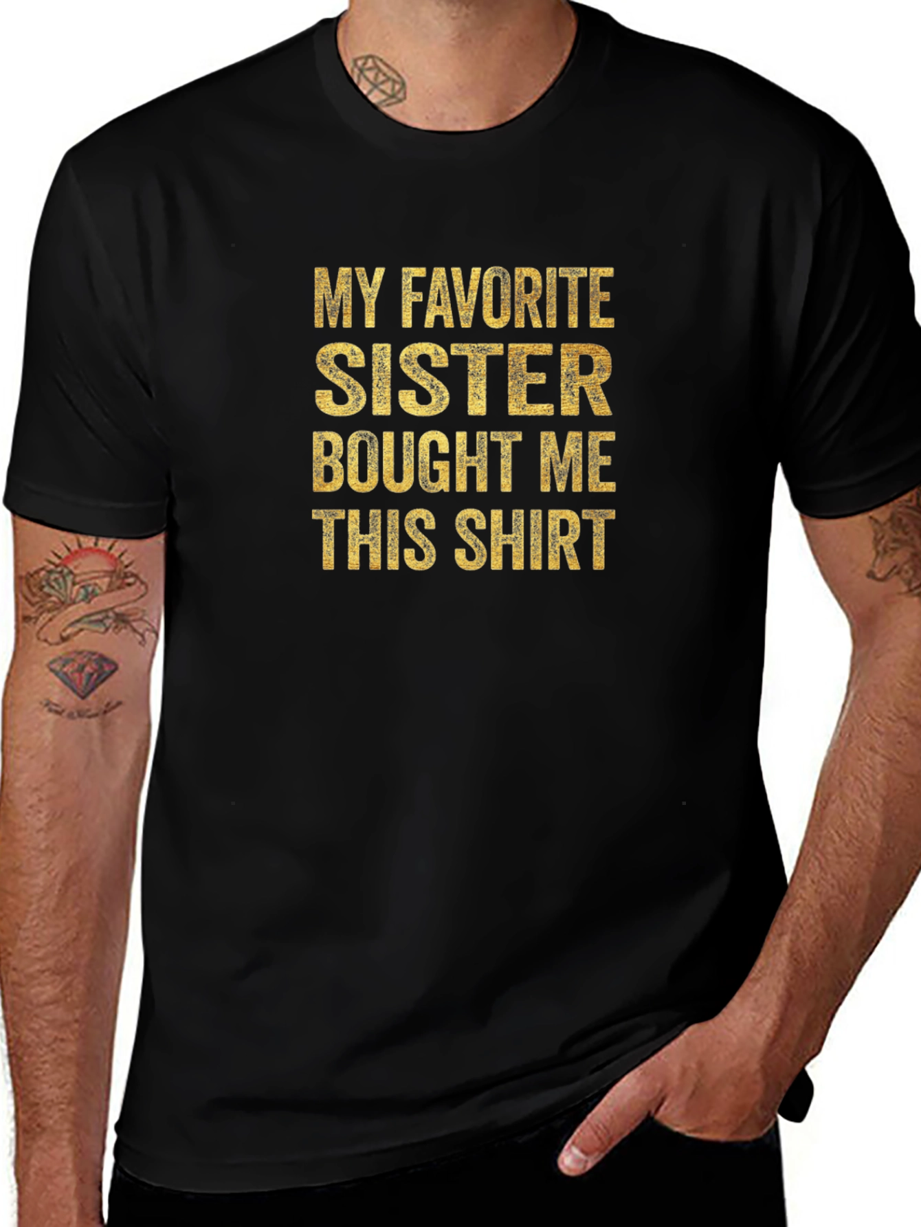 Funny My Favorite Sister Graphic Tee