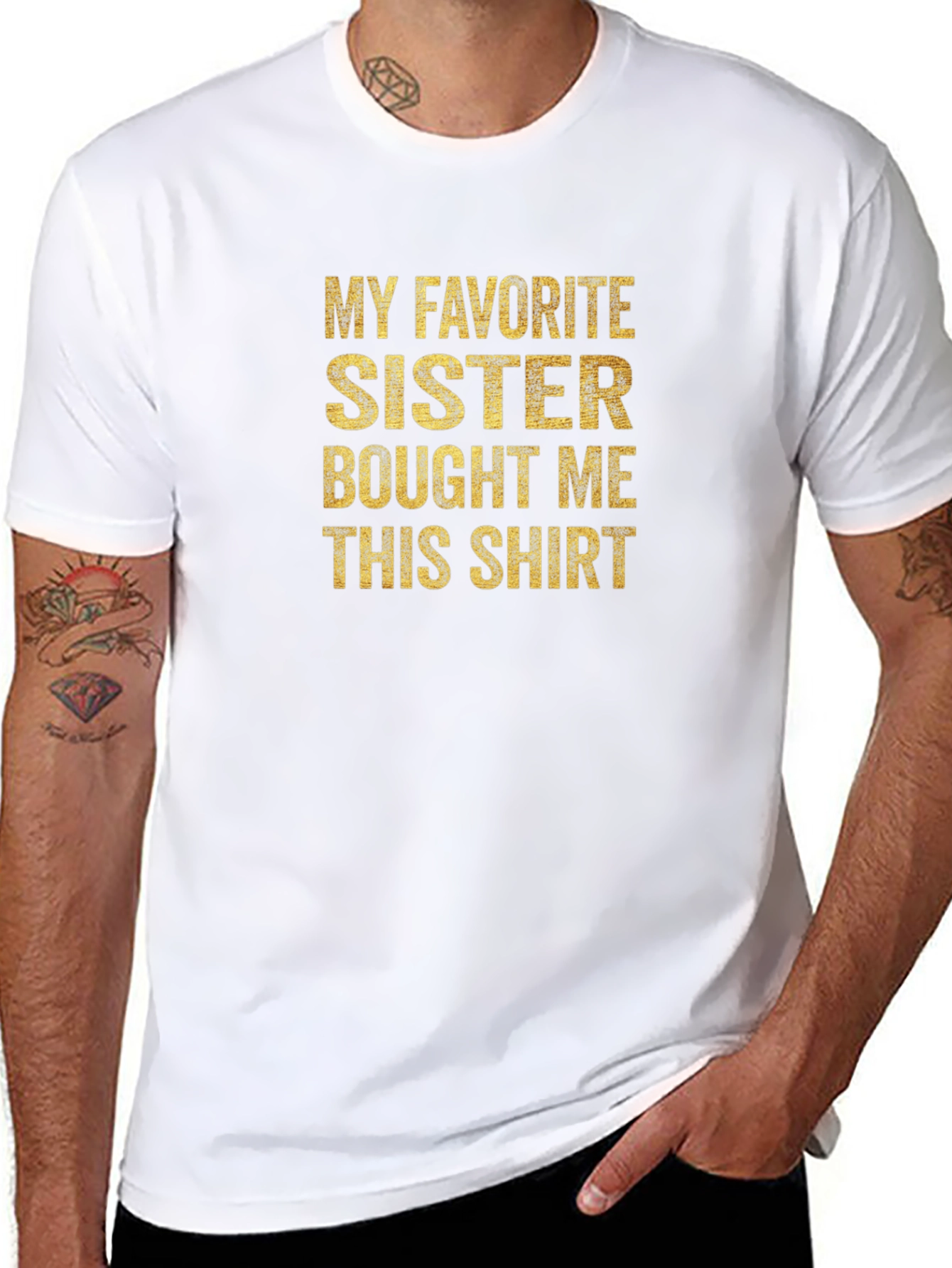 Funny My Favorite Sister Graphic Tee