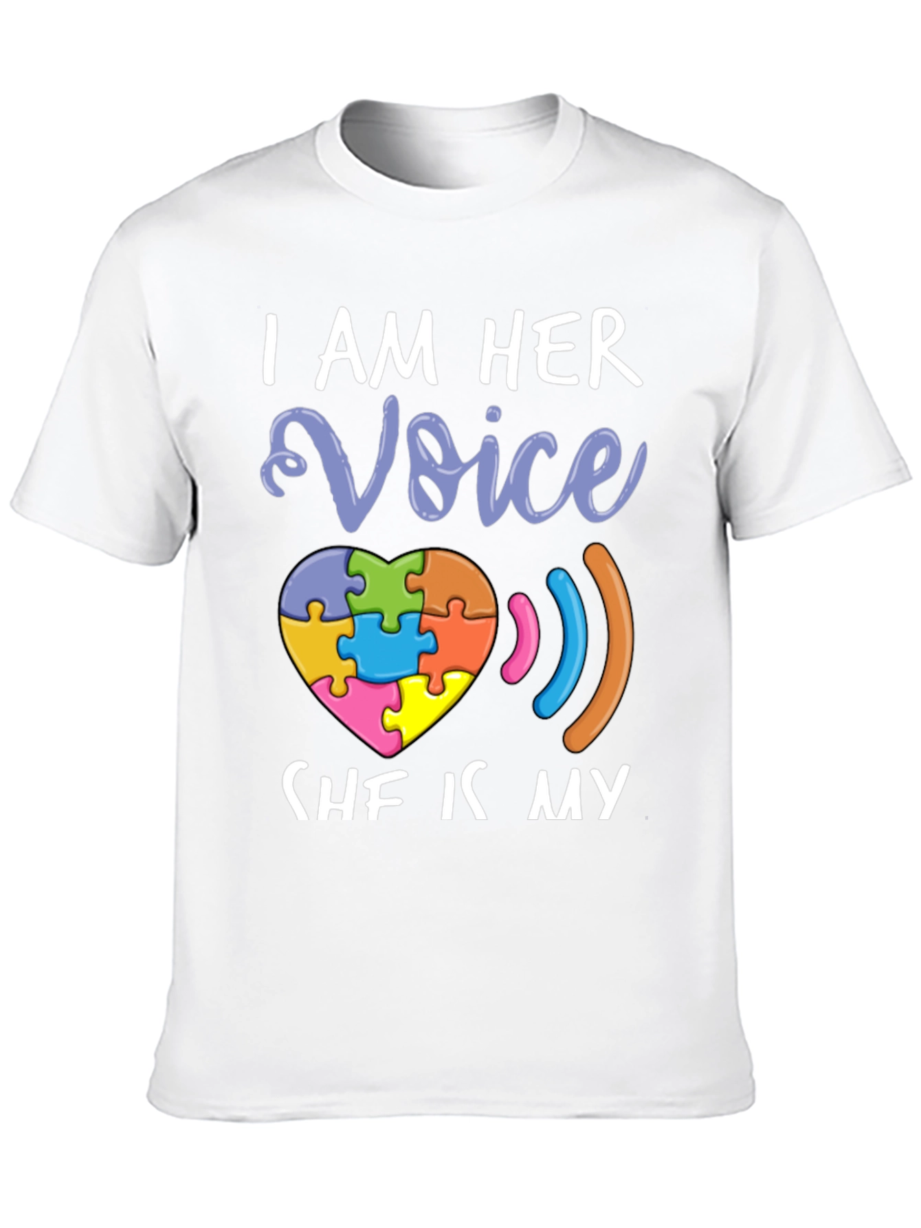 I Am Her Voice Autism Awareness T-Shirt