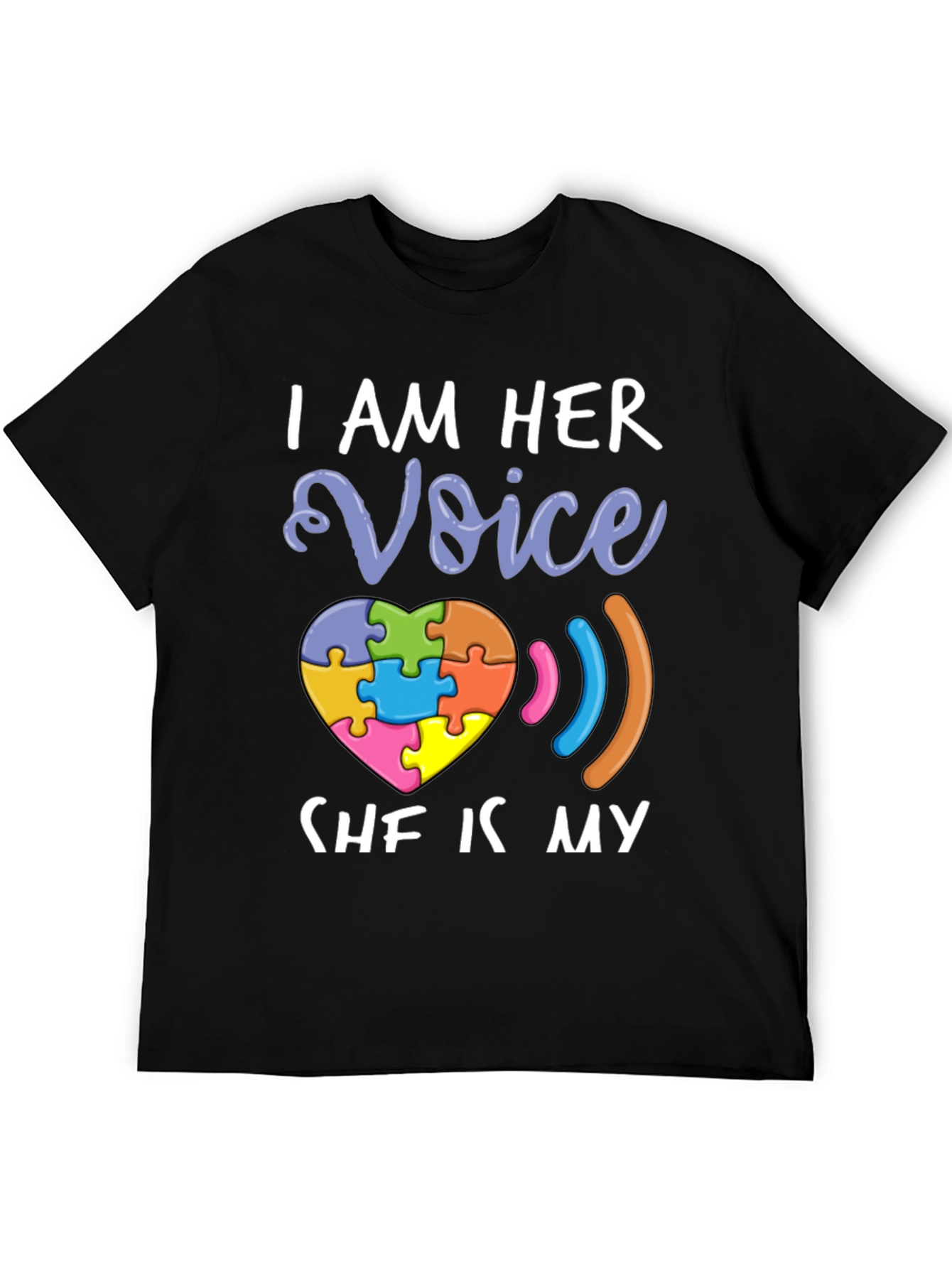 I Am Her Voice Autism Awareness T-Shirt