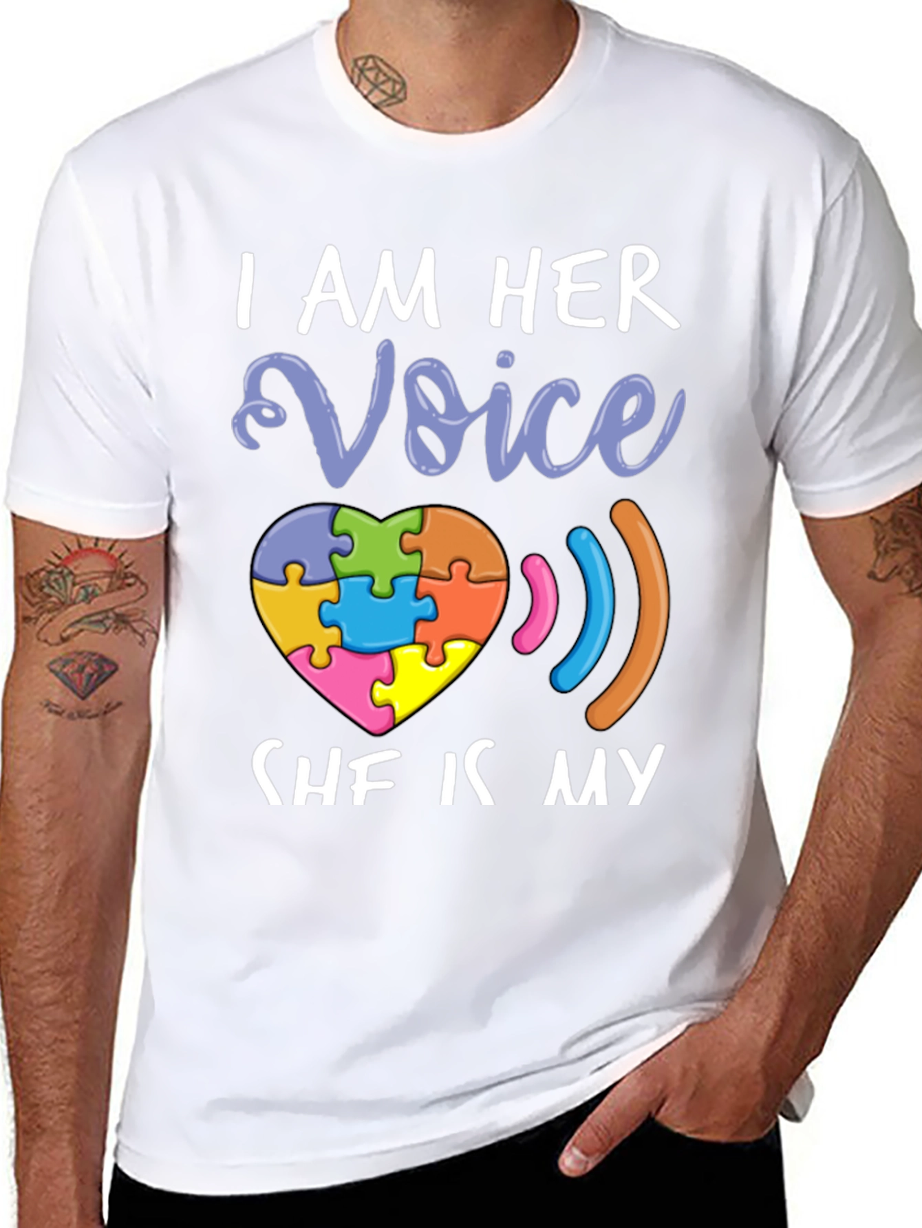 I Am Her Voice Autism Awareness T-Shirt