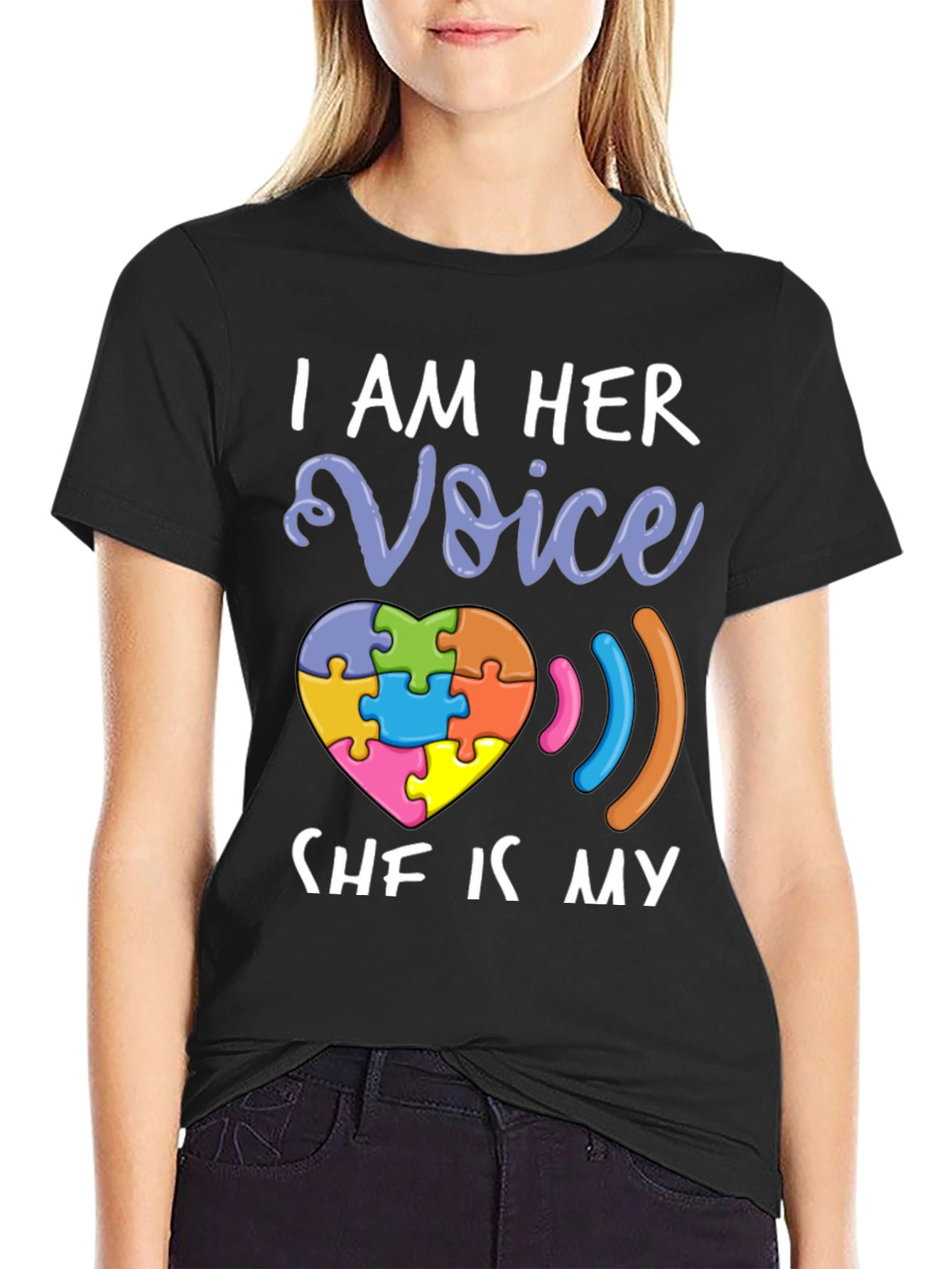 I Am Her Voice Autism Awareness T-Shirt