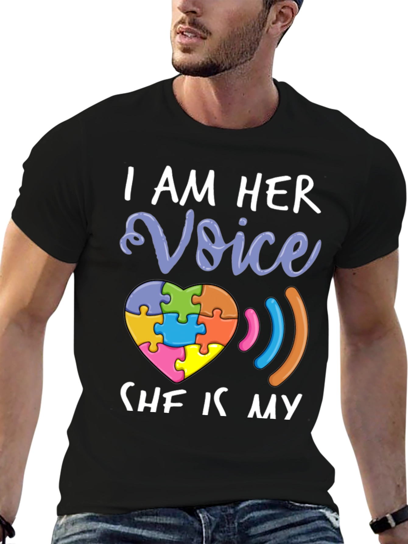 I Am Her Voice Autism Awareness T-Shirt