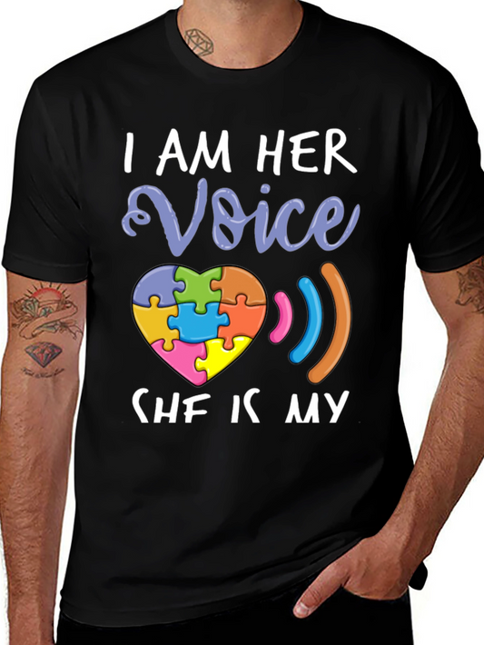 I Am Her Voice Autism Awareness T-Shirt