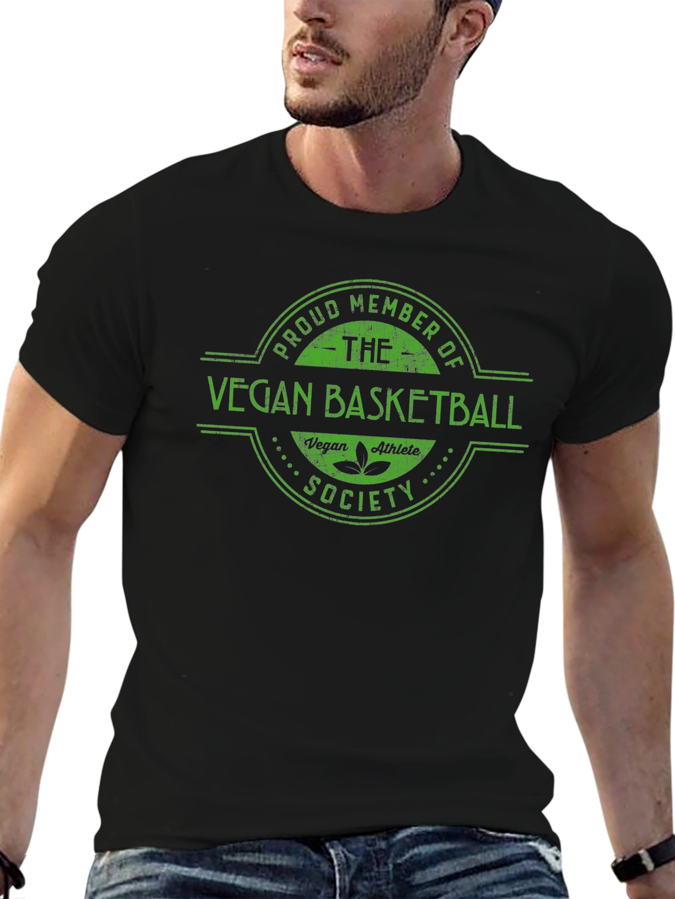 Vegan Basketball Society Graphic T-Shirt
