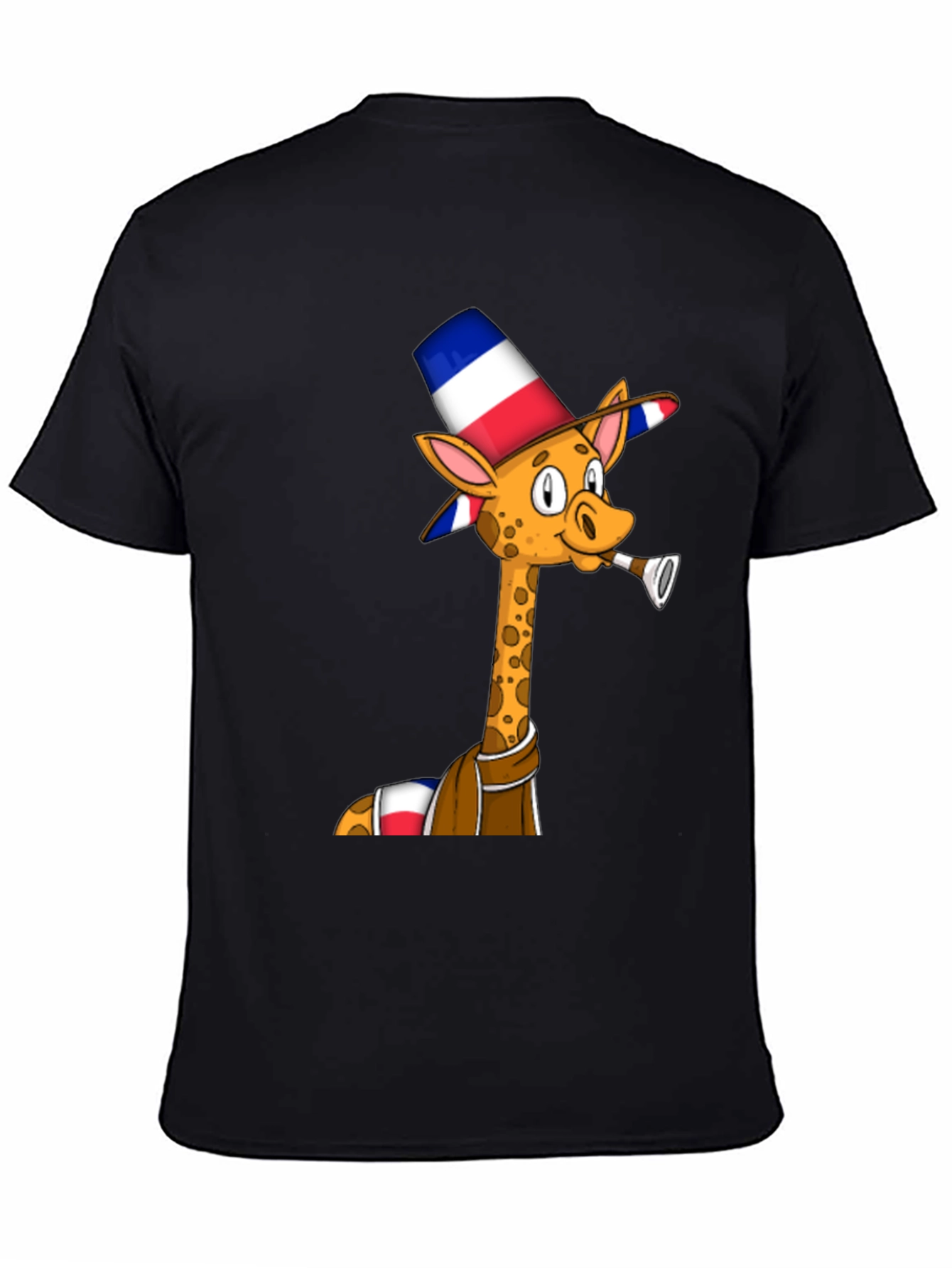 Giraffe in Hat T-Shirt - Unique Graphic Tee