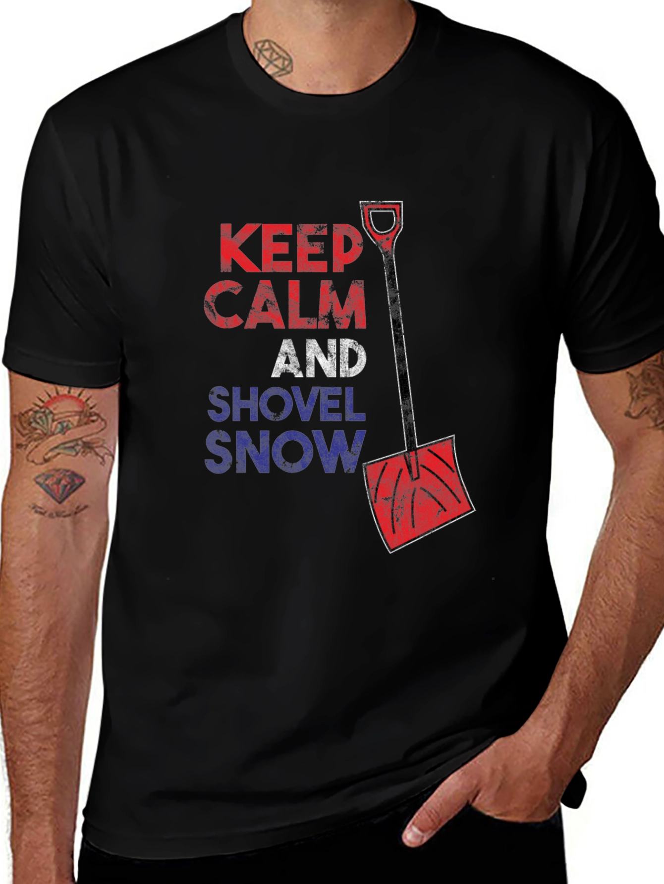 Keep Calm & Shovel Snow Graphic Tee