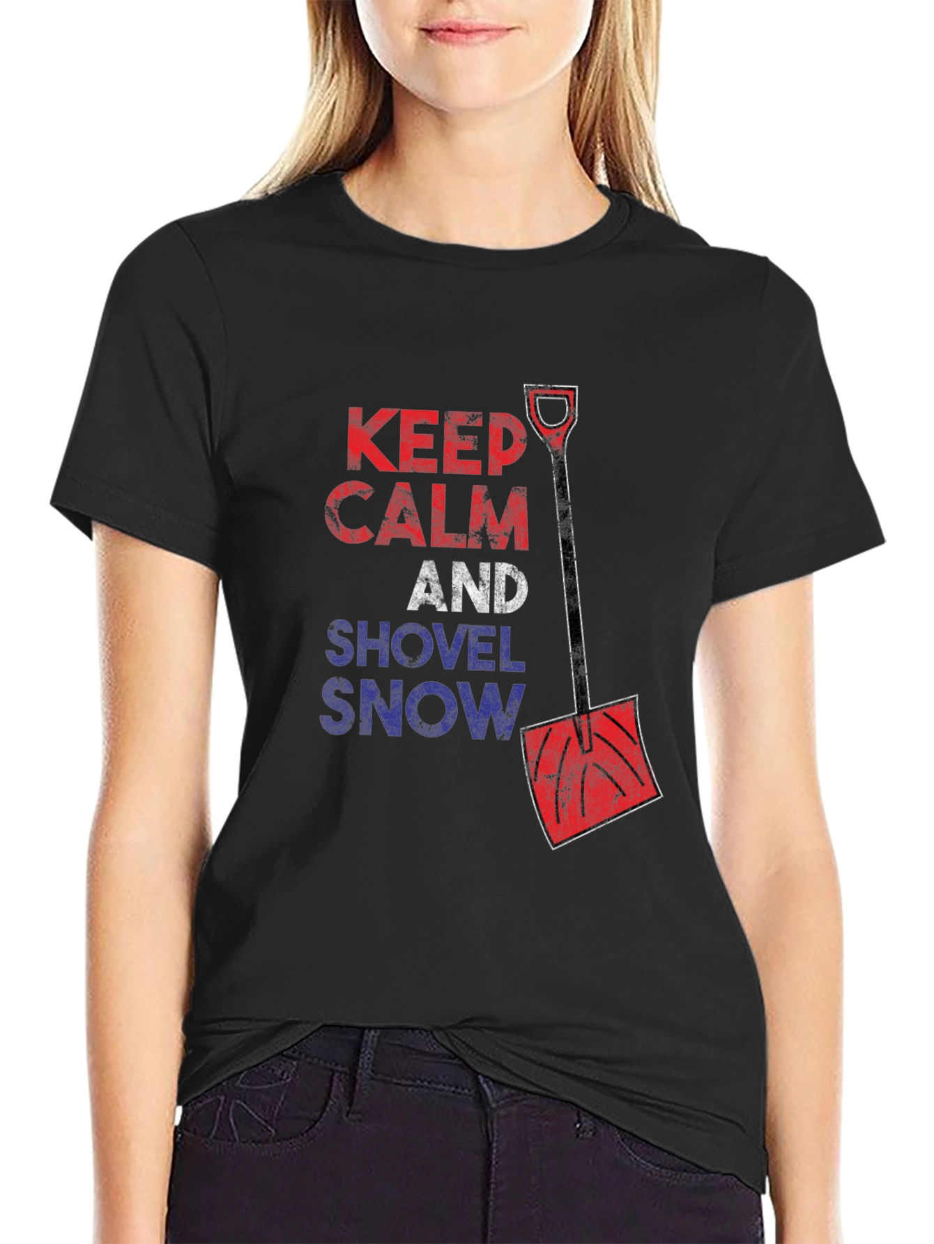 Keep Calm & Shovel Snow Graphic Tee