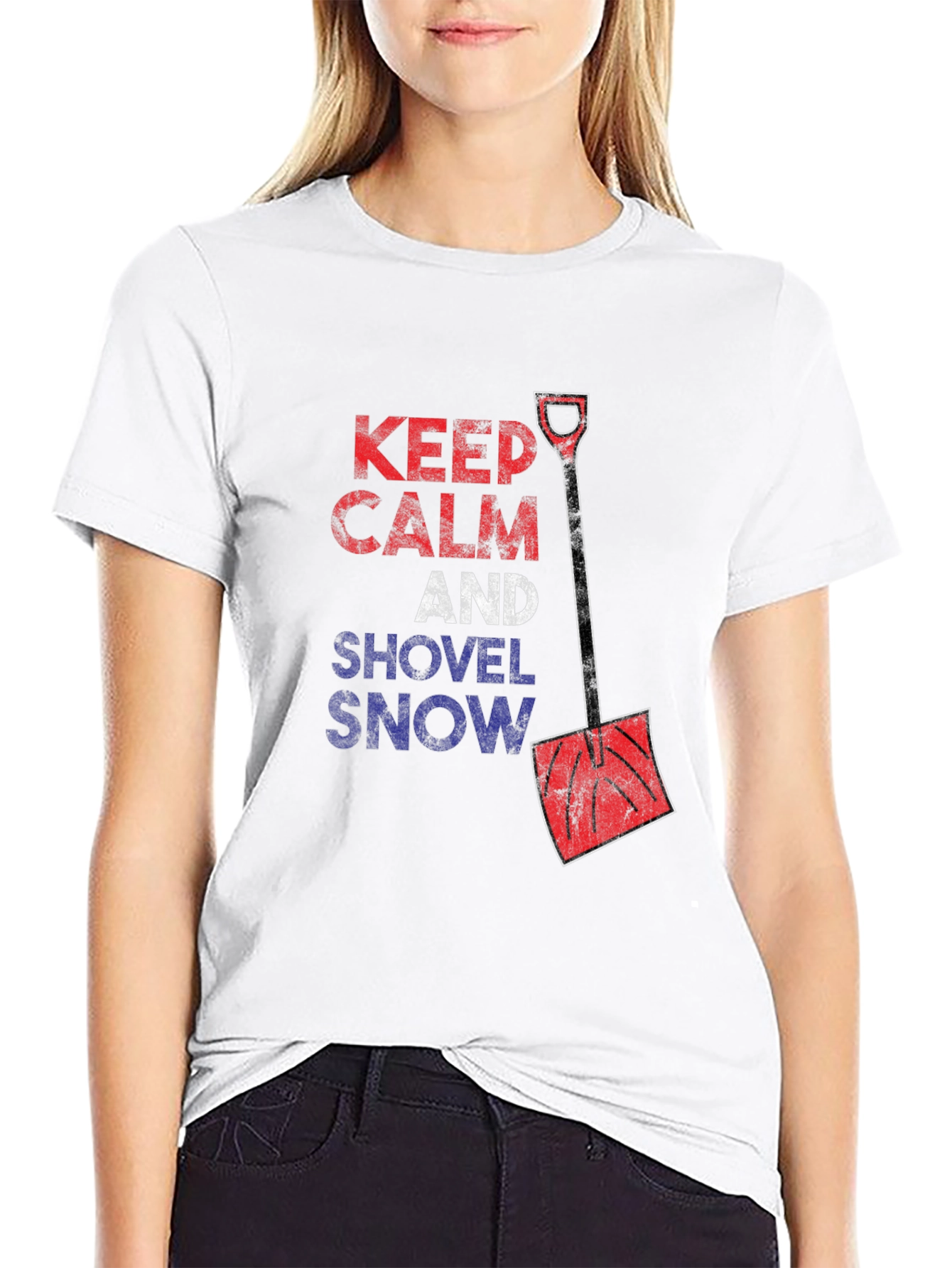 Keep Calm & Shovel Snow Graphic Tee