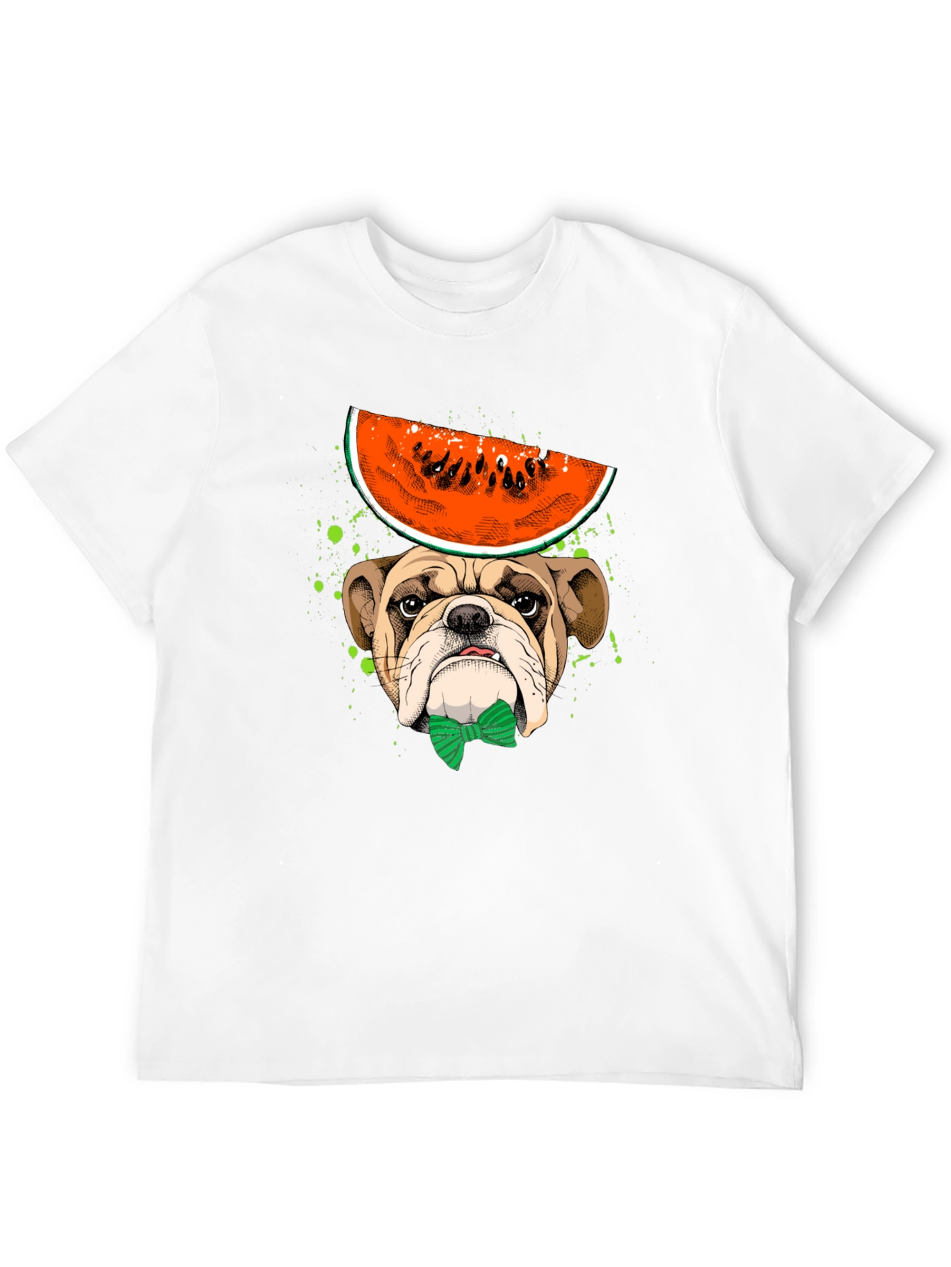 Bulldog with Watermelon T-Shirt
