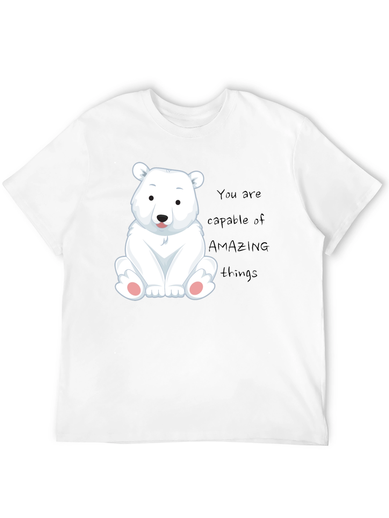 Cute Polar Bear Graphic Tee - You Are Amazing