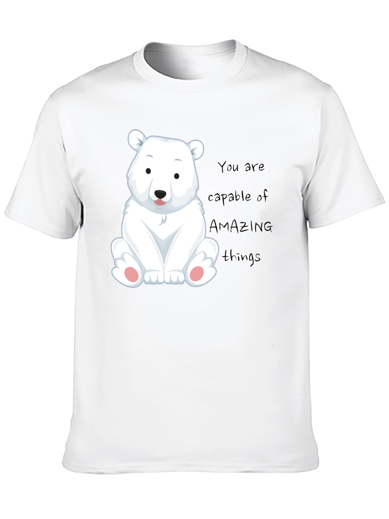 Cute Polar Bear Graphic Tee - You Are Amazing