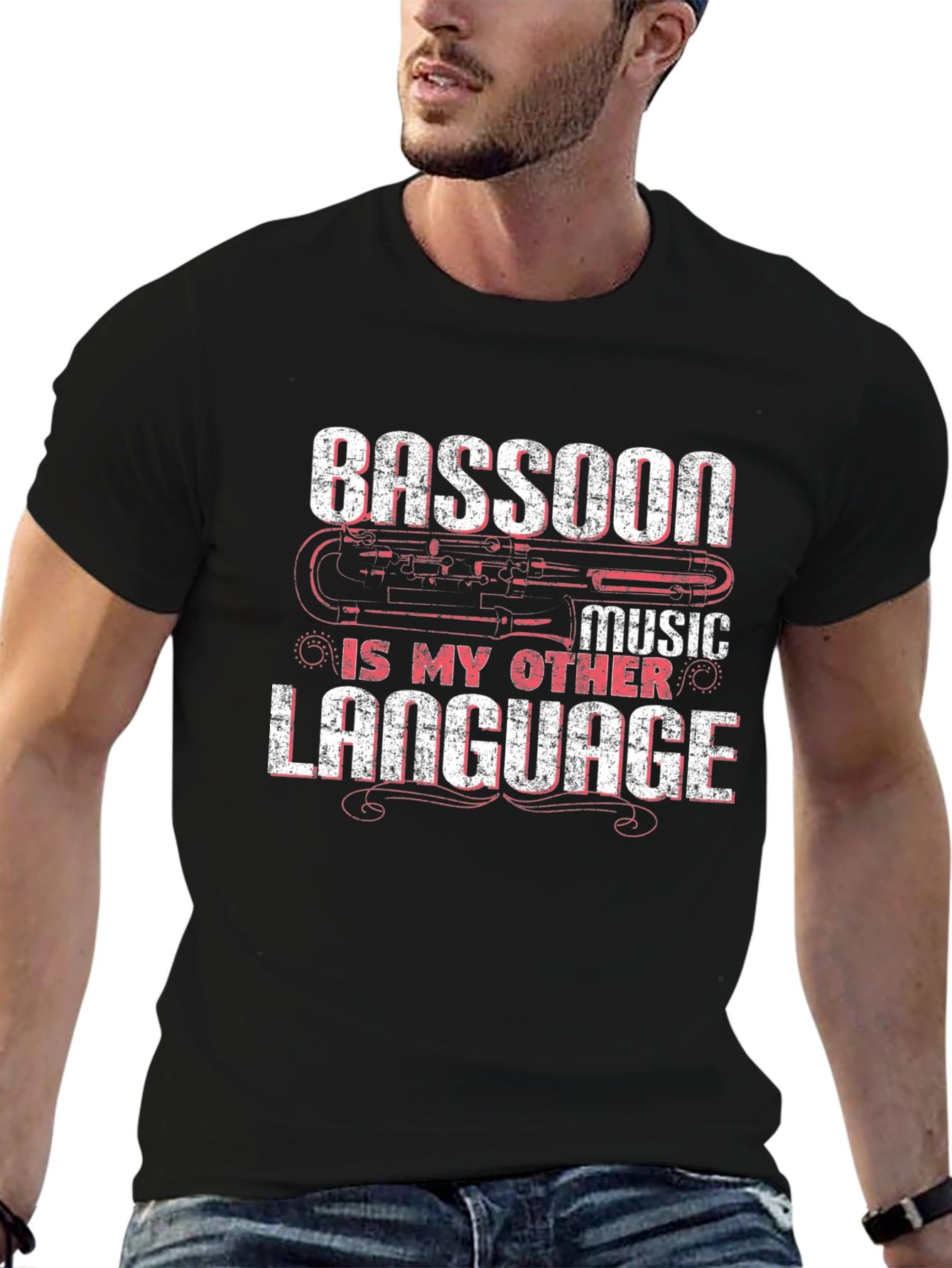 Bassoon Music is My Other Language Graphic T-Shirt