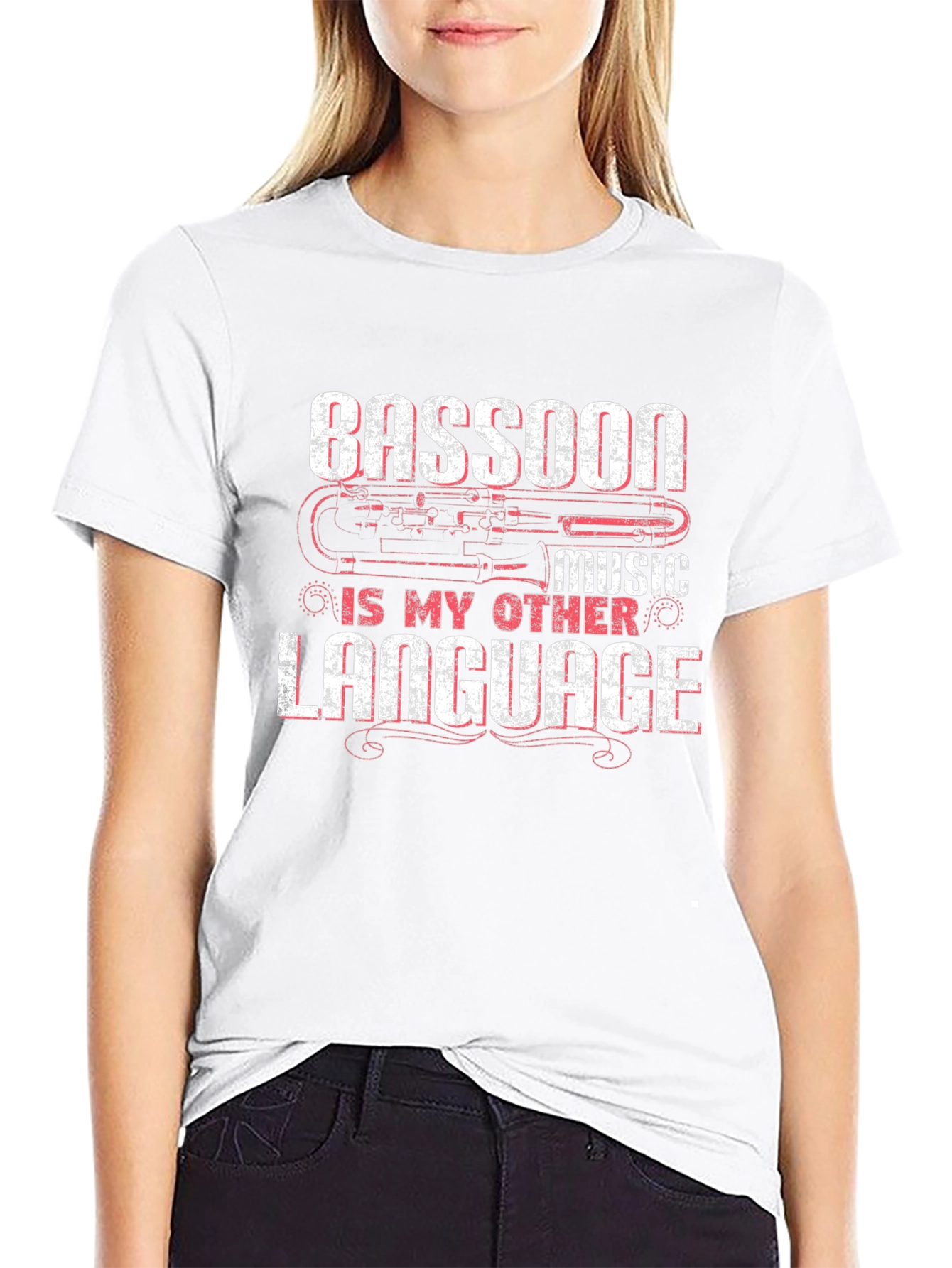 Bassoon Music is My Other Language Graphic T-Shirt