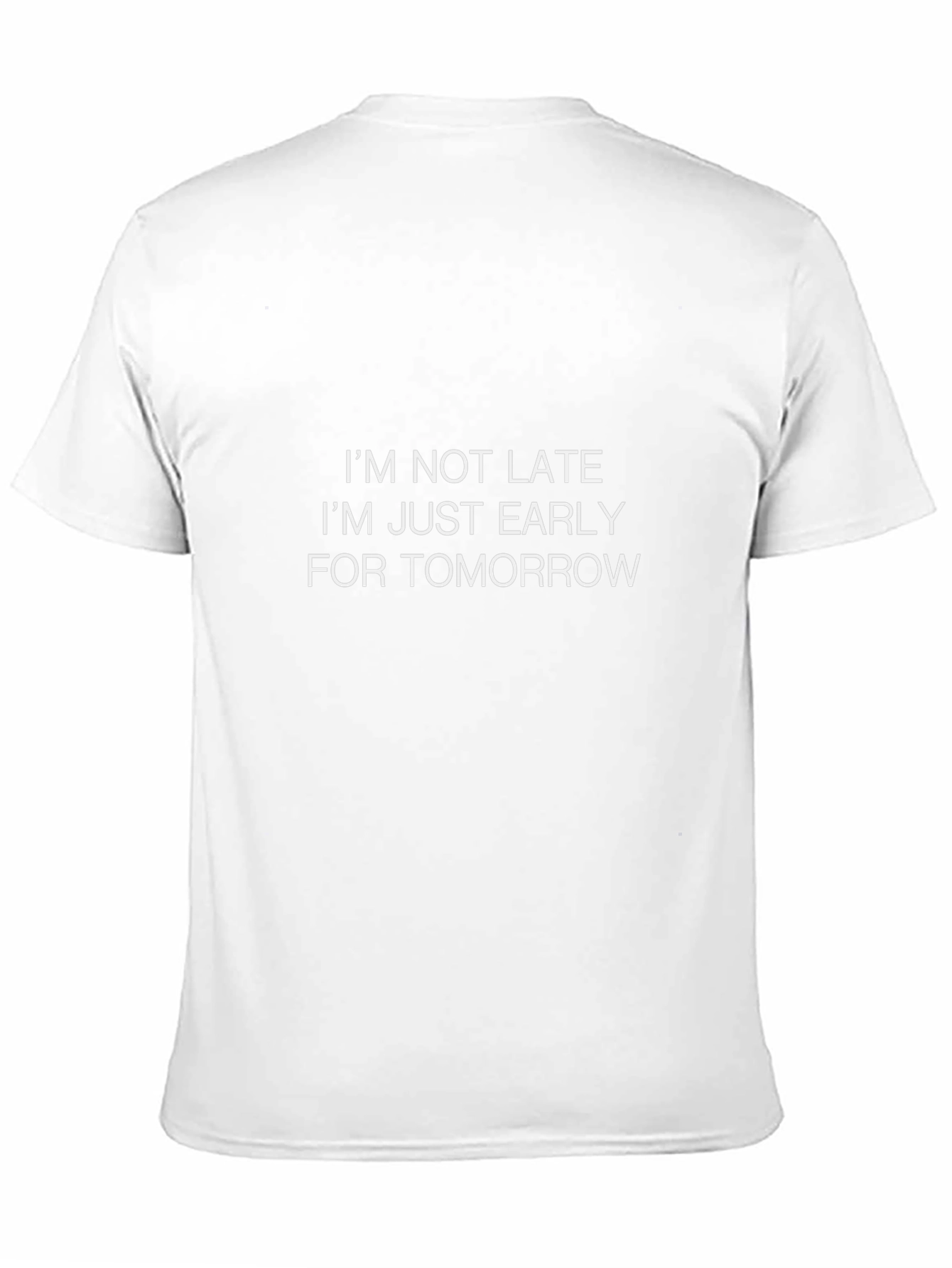 Funny Early for Tomorrow Black T-Shirt