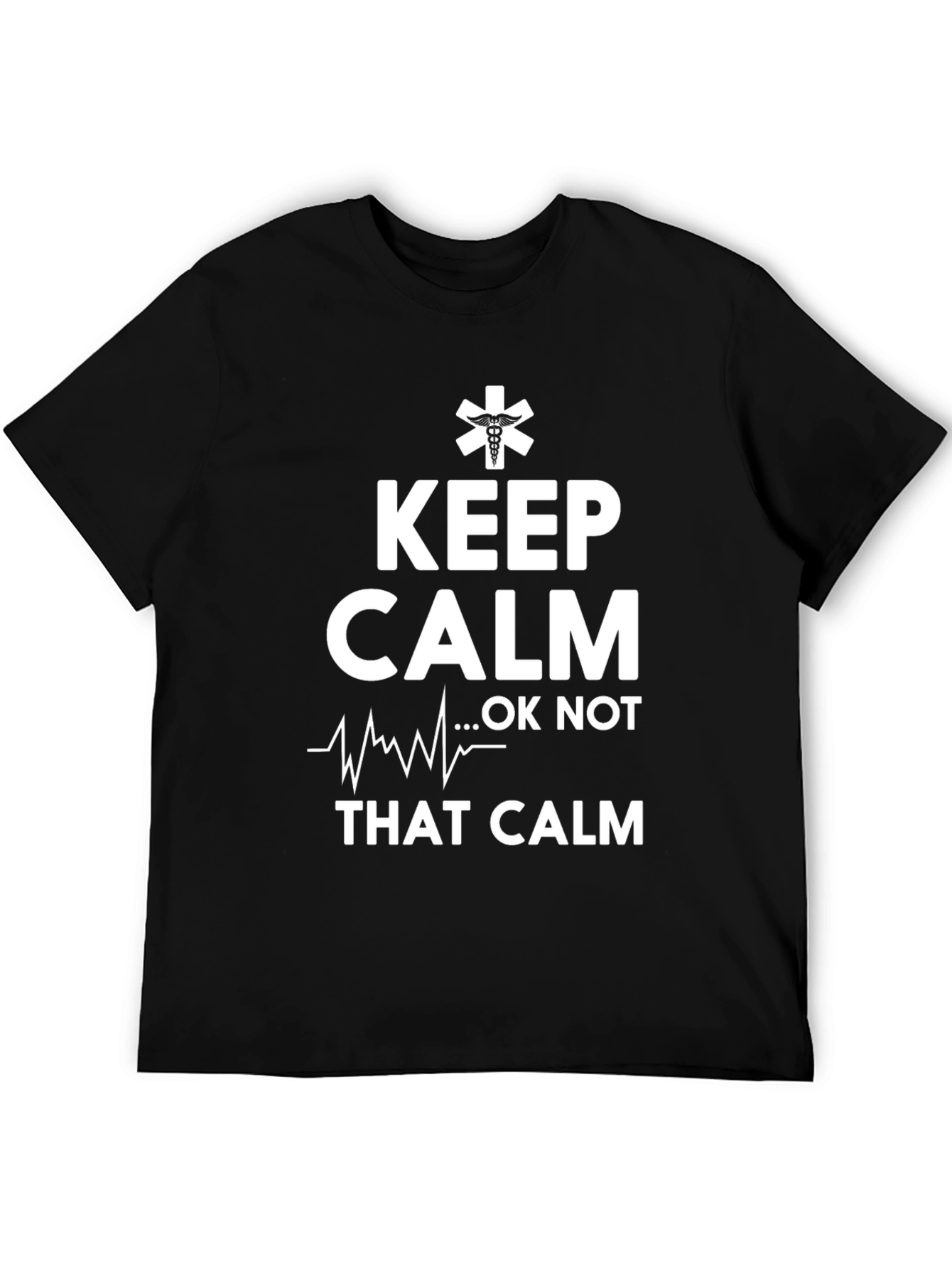 Keep Calm Black Graphic Tee