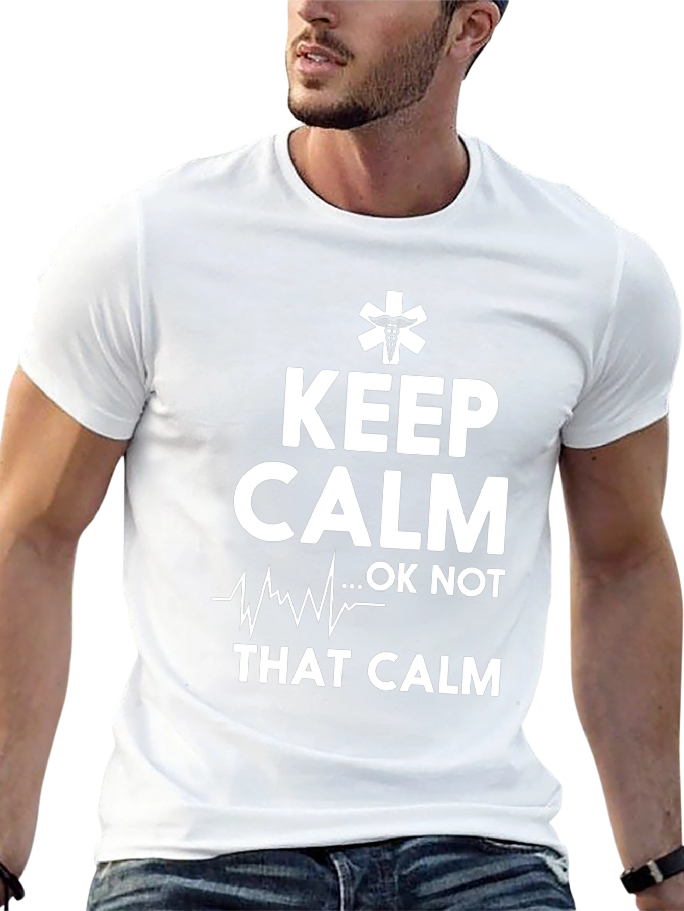 Keep Calm Black Graphic Tee