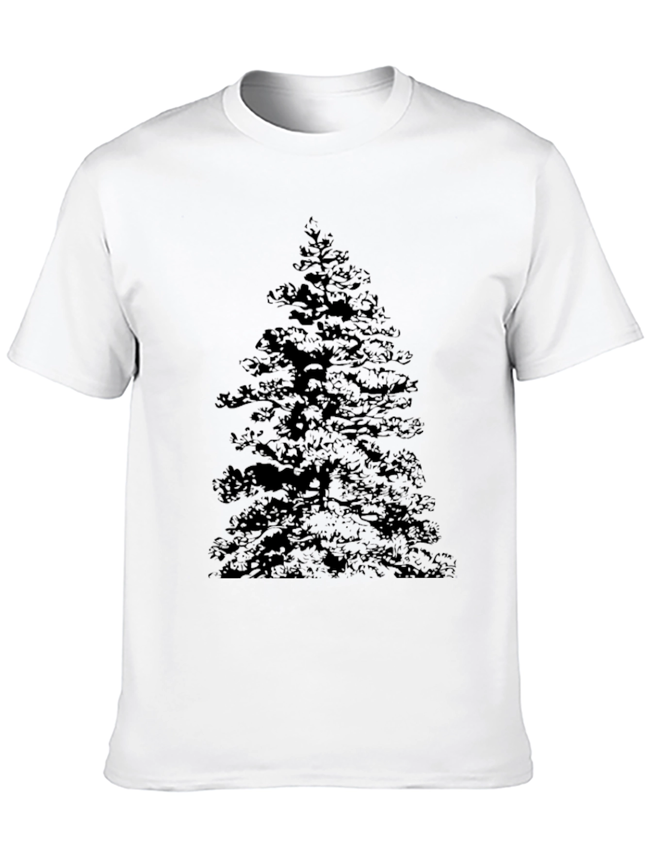 Black T-Shirt with Tree Graphic