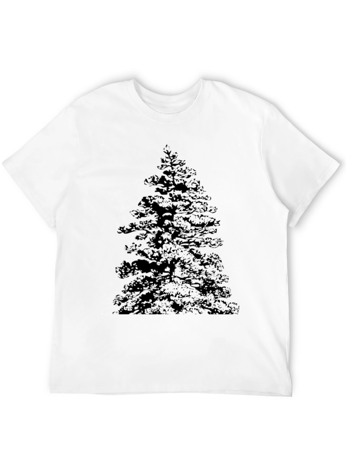 Black T-Shirt with Tree Graphic