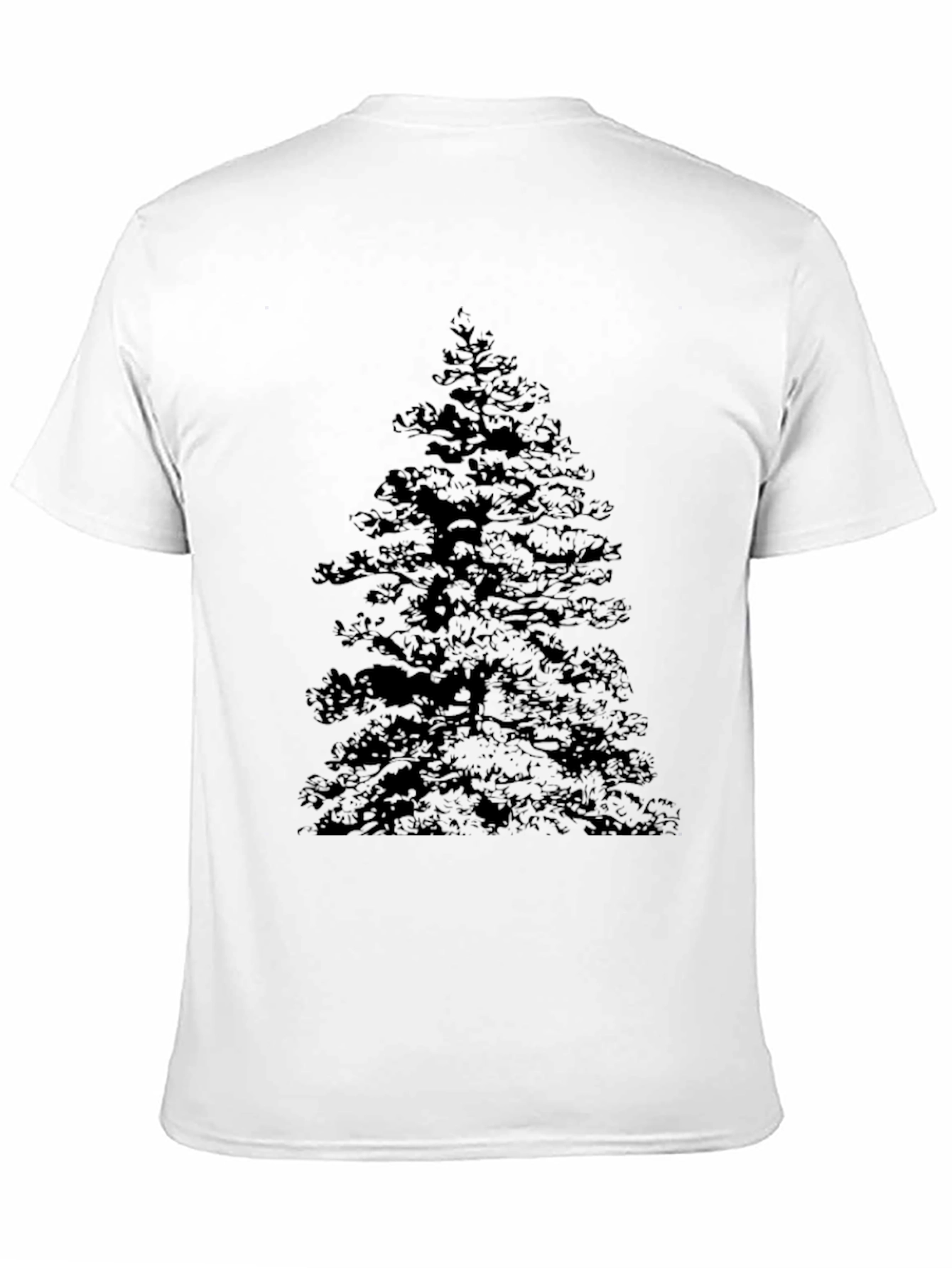 Black T-Shirt with Tree Graphic