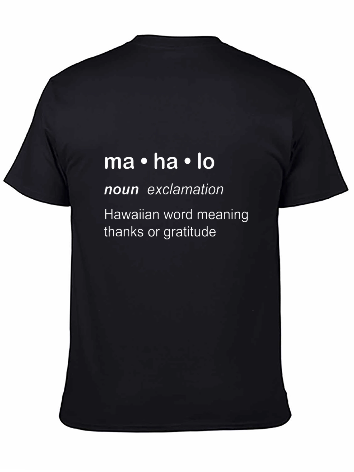 Mahalo Hawaiian T-Shirt - Gratitude Tee