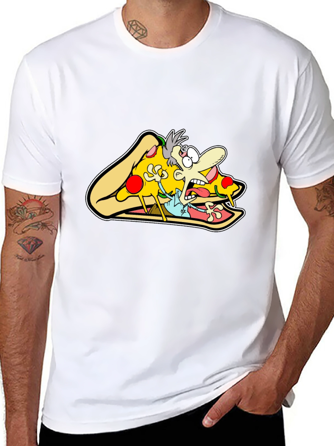 Pizza Panic Graphic Tee - Unisex Cotton Blend